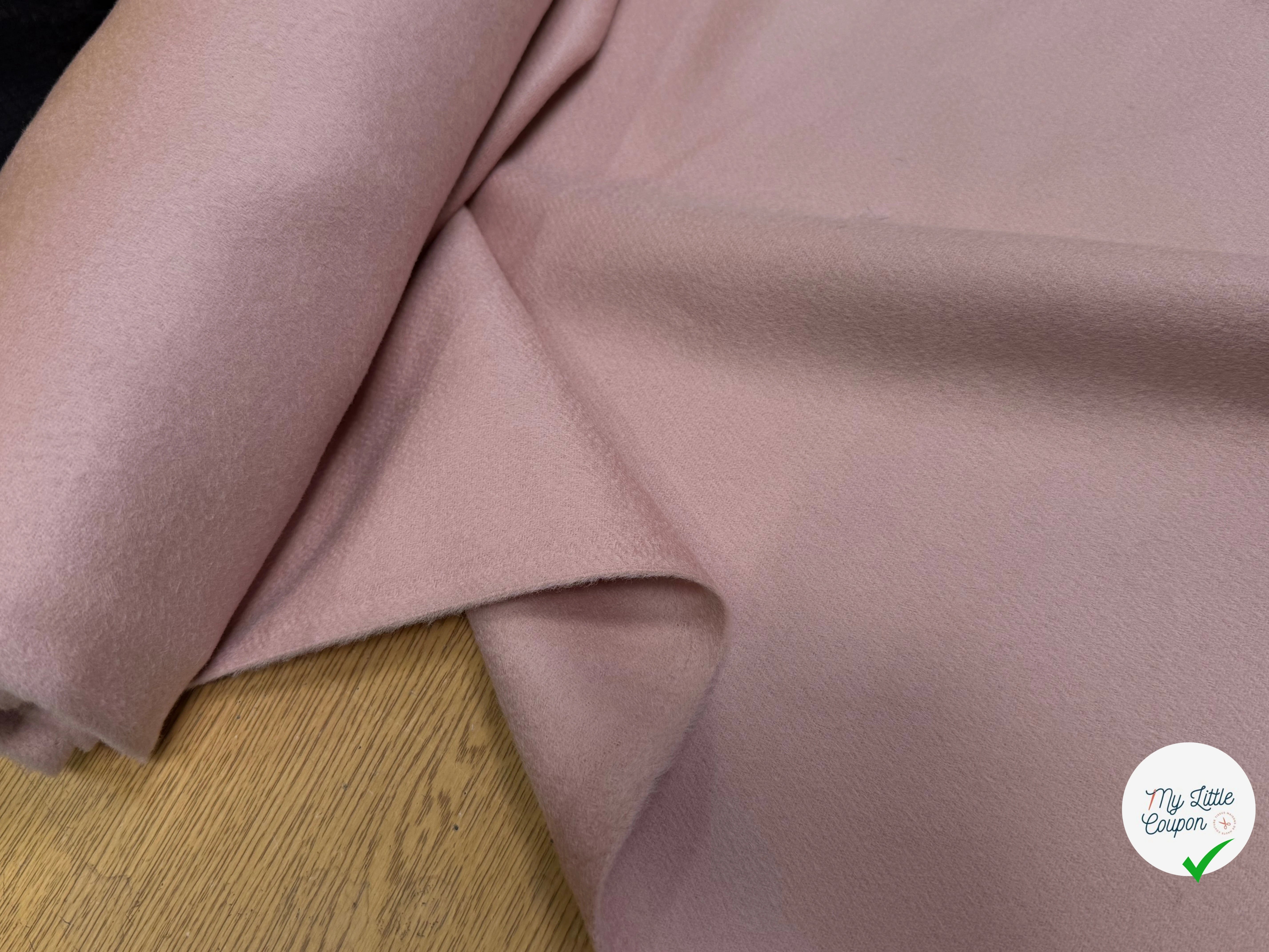LAINAGE MANTEAU ULTRA DOUX ROSE PALE - My Little Coupon
