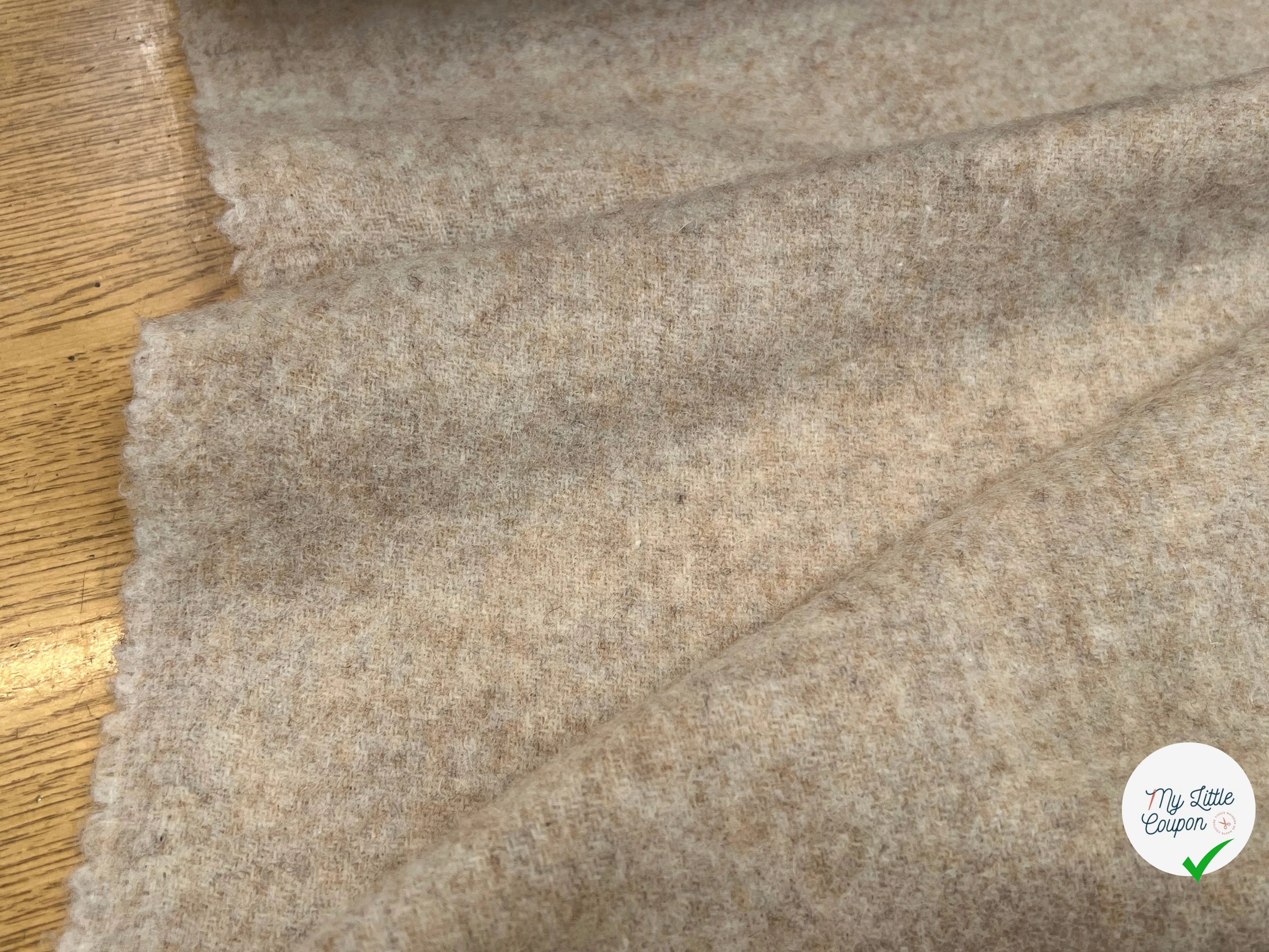 LAINAGE MANTEAU VANILA CHINÉ 100% LAINE 145CM - My Little Coupon