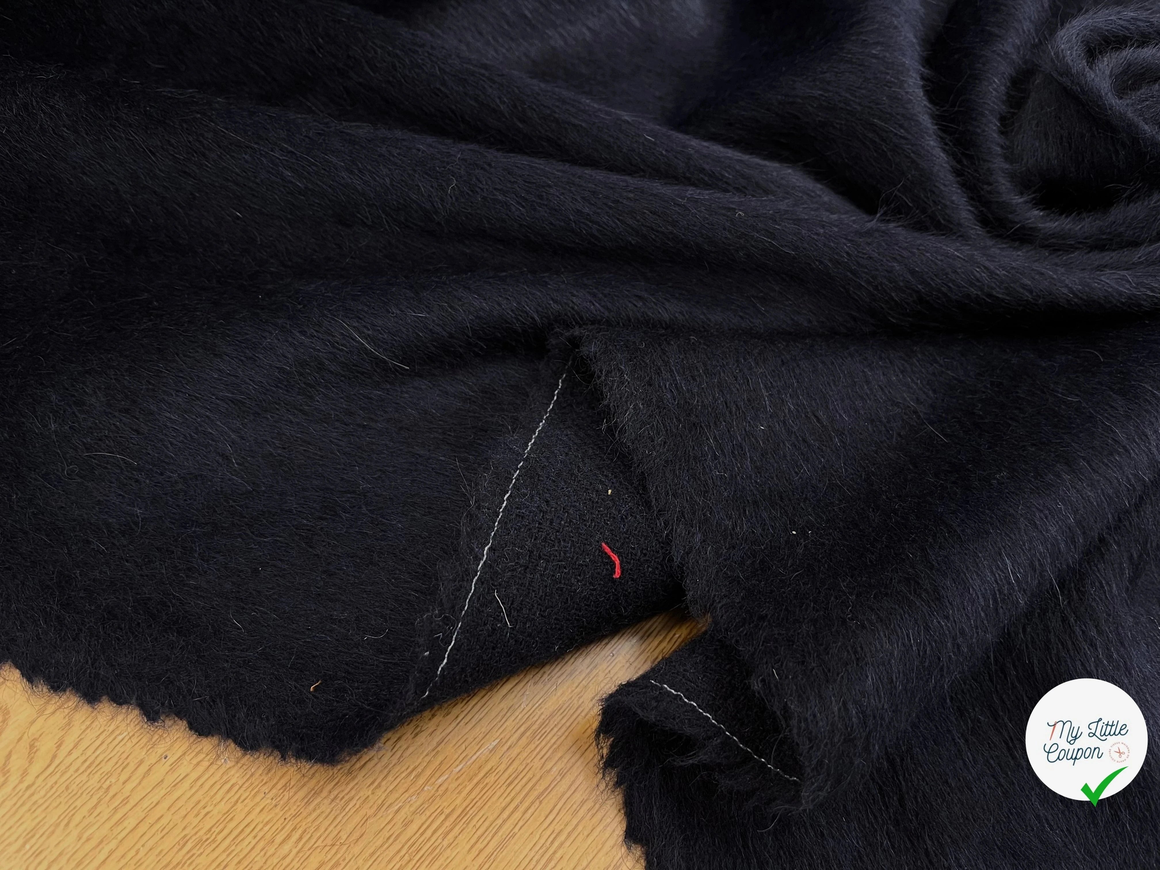 LAINAGE MOHAIR ALPAGA MARINE POIL - My Little Coupon