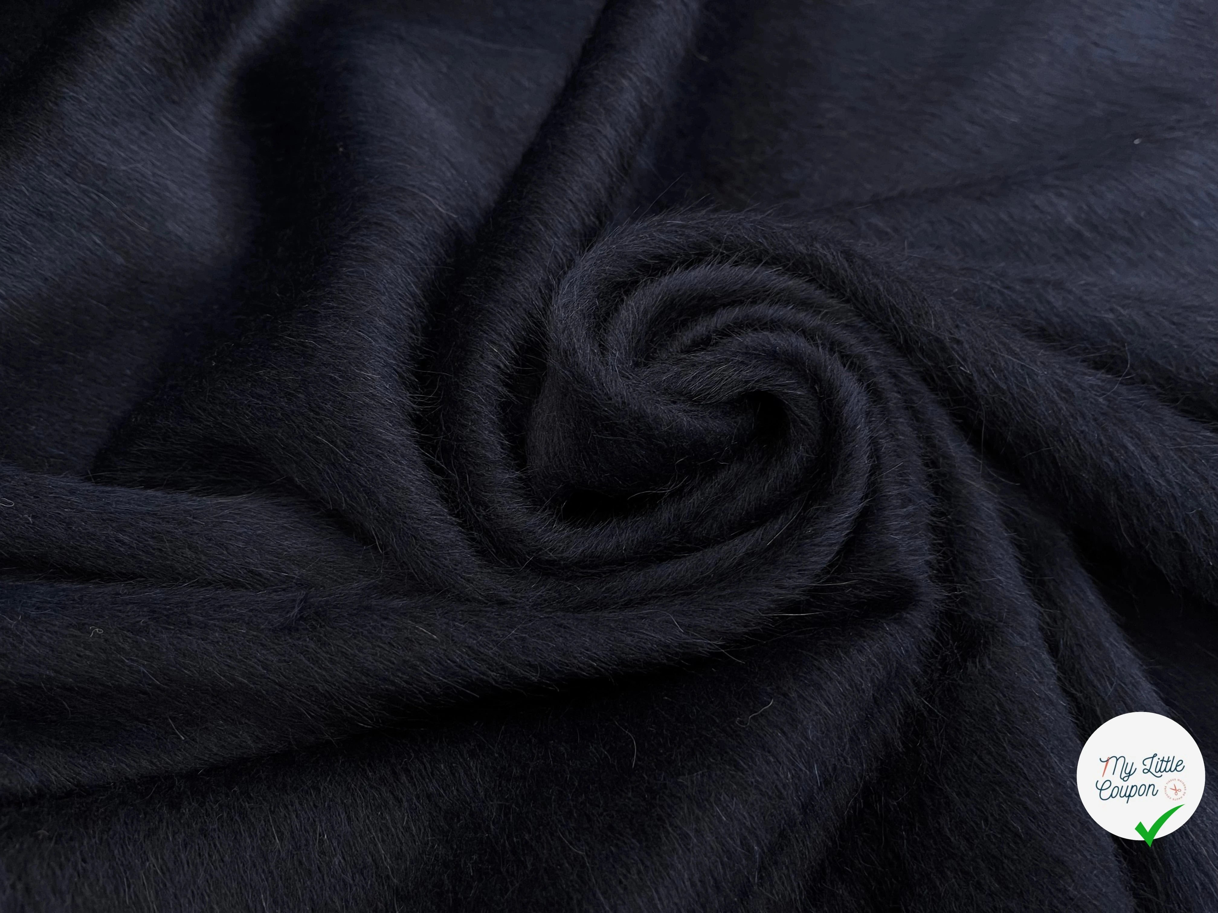 LAINAGE MOHAIR ALPAGA MARINE POIL - My Little Coupon