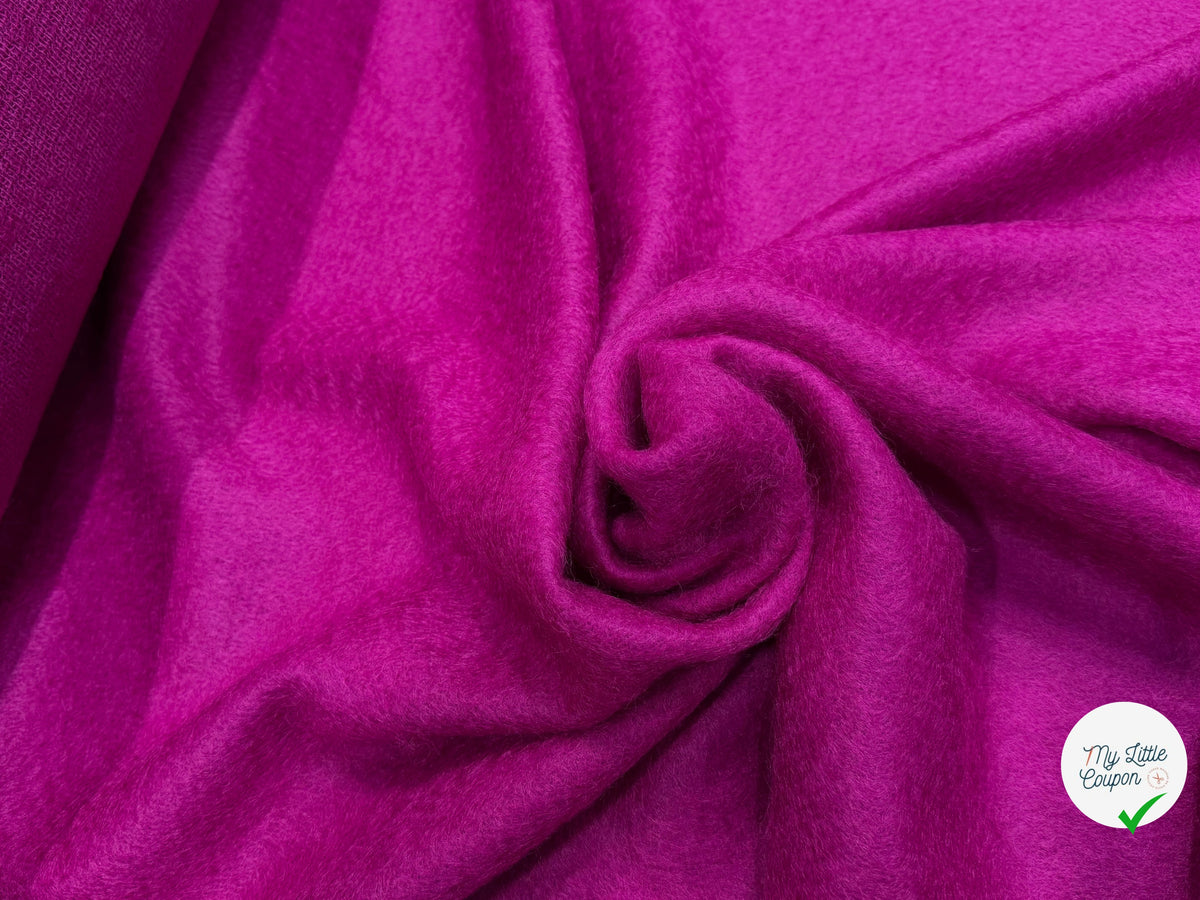 LAINAGE MOHAIR ET LAINE VIERGE ROSE FUCHSIA ULTRA CHIC - My Little Coupon