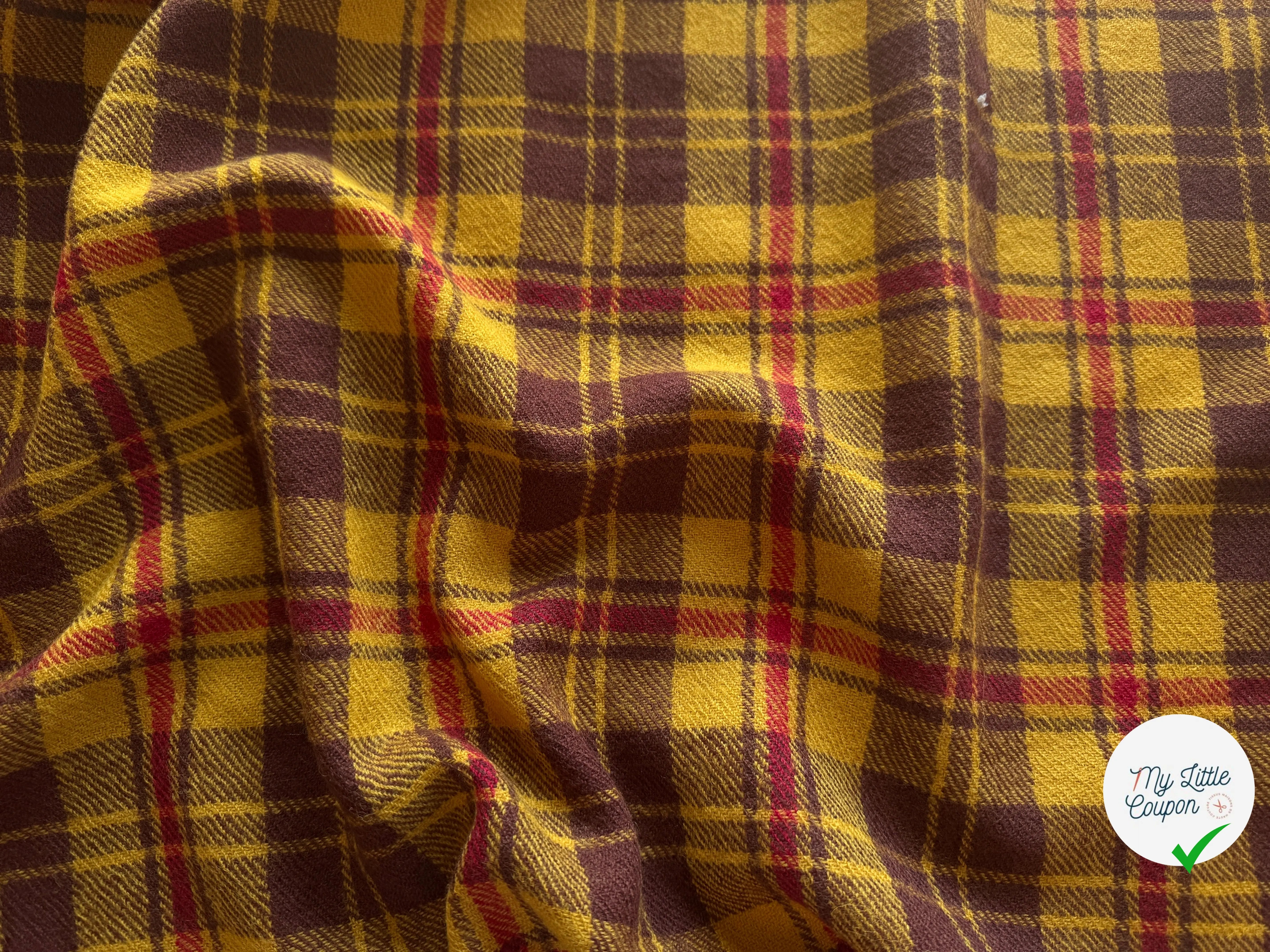LAINAGE TARTAN 100% LAINE VIERGE - My Little Coupon