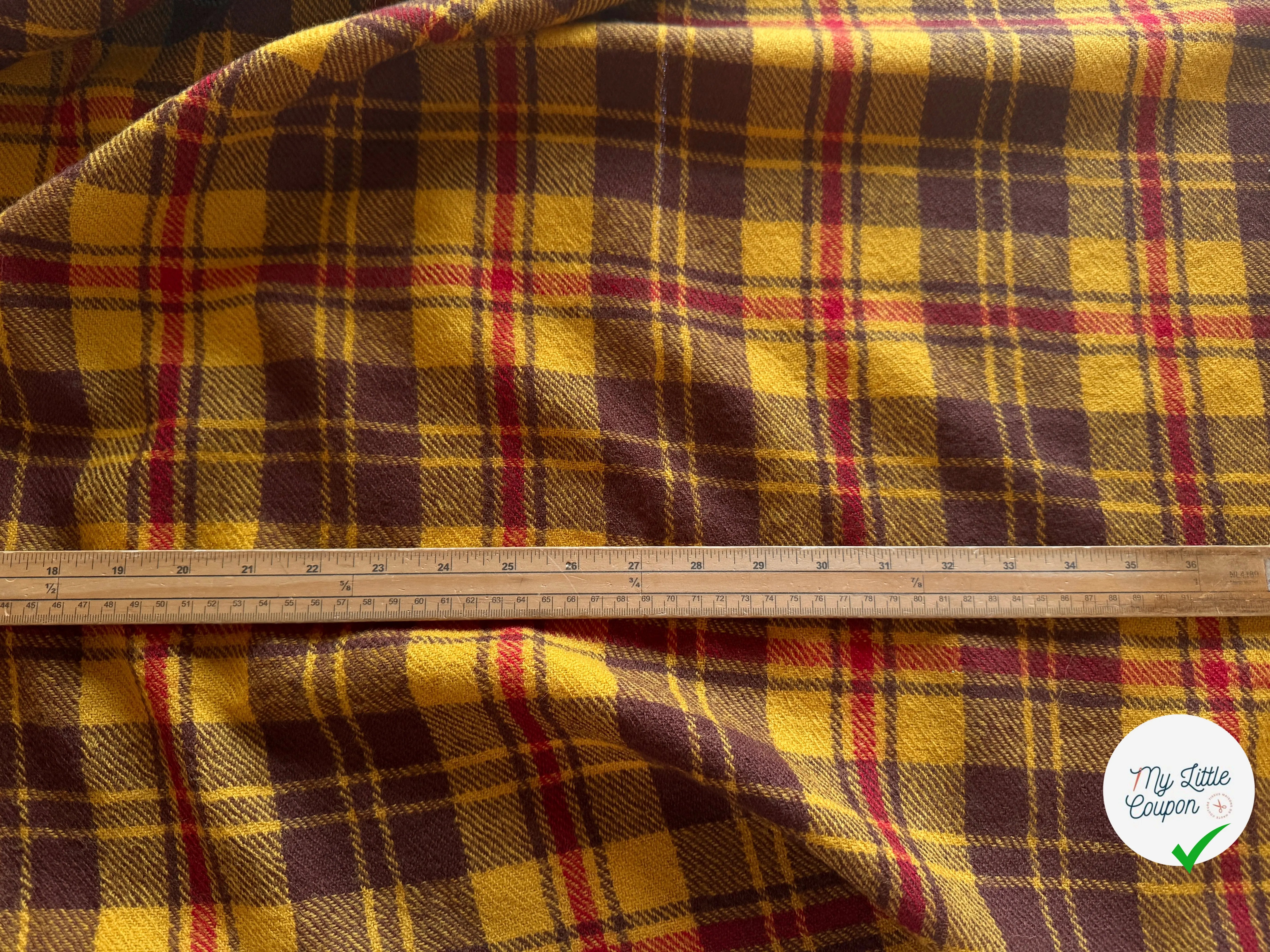 LAINAGE TARTAN 100% LAINE VIERGE - My Little Coupon