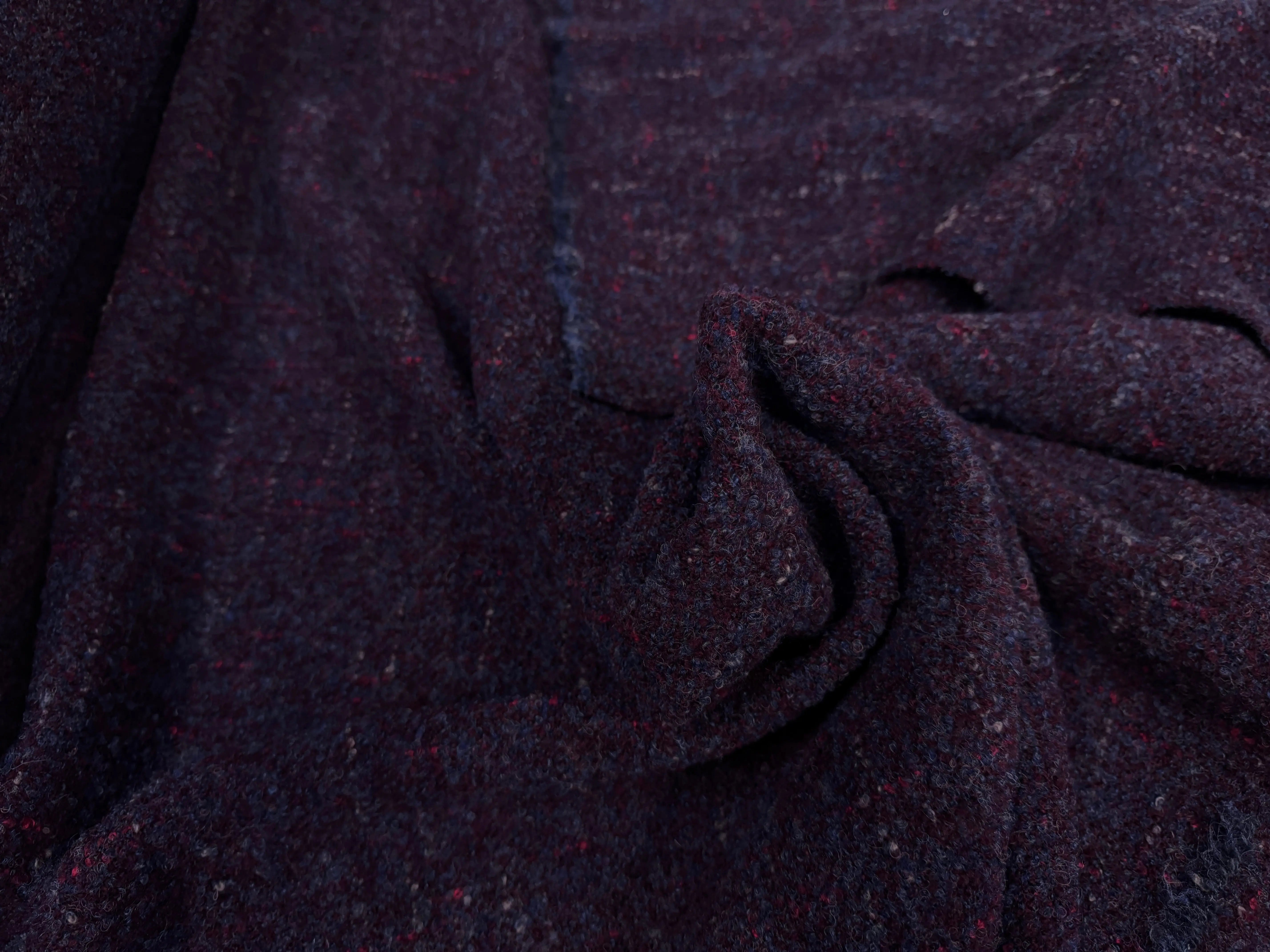 LAINAGE TWEED MOUCHETÉ VIOLET - My Little Coupon