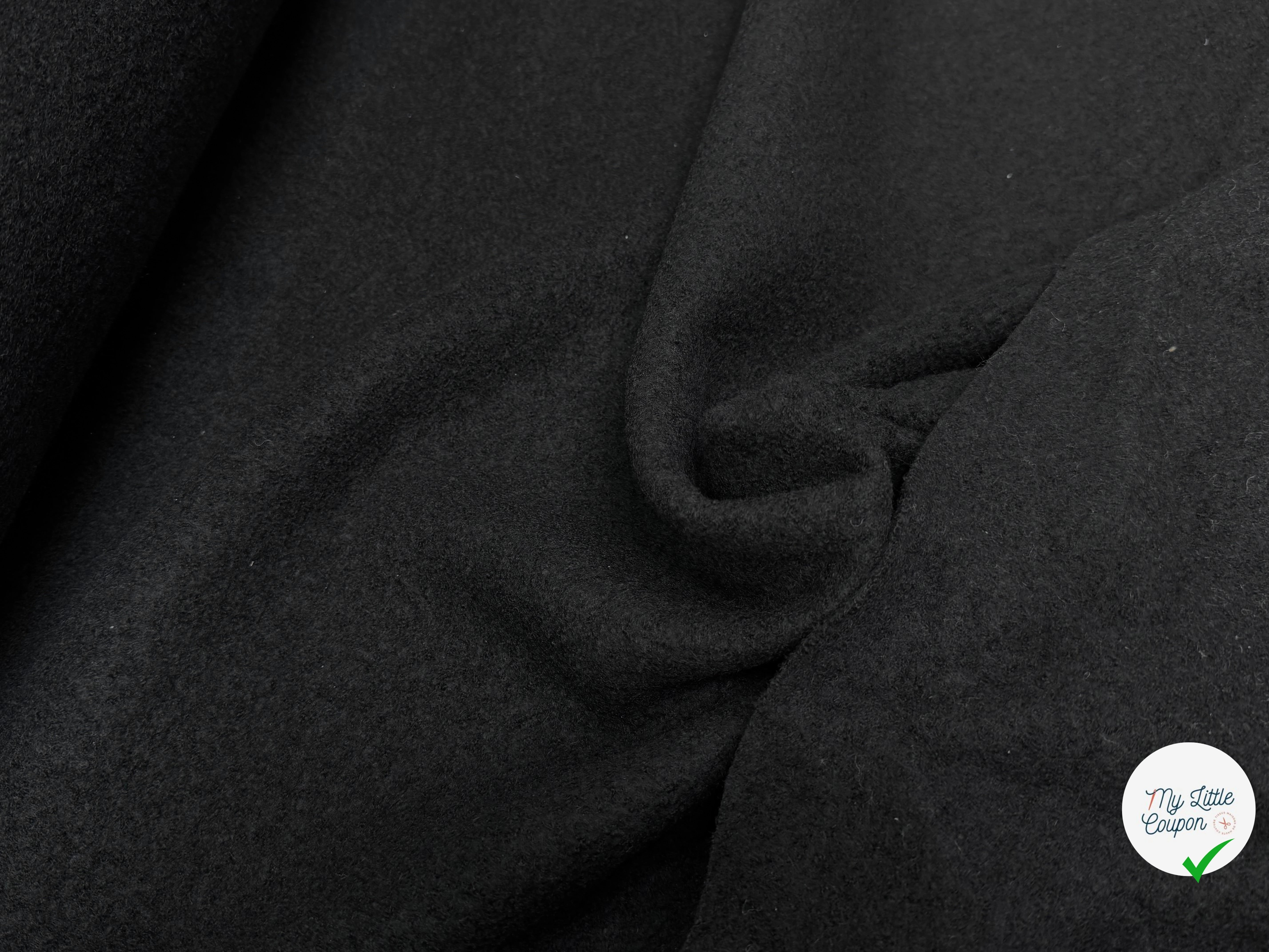 LAINE BOUILLIE NOIR STRETCH - My Little Coupon