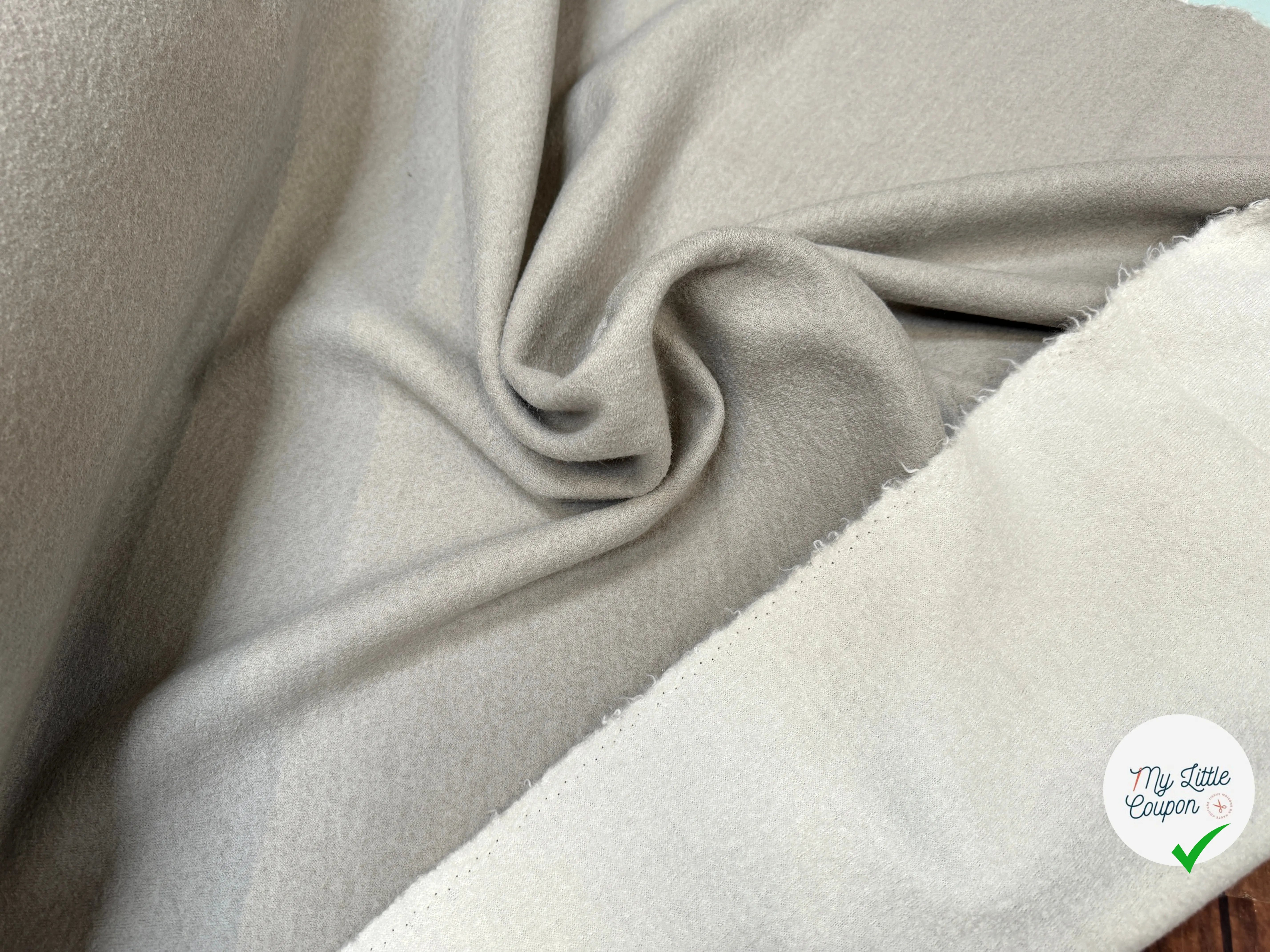 LAINE BOUILLIE RÉVERSIBLE BEIGE / BLANC CASSÉ - My Little Coupon