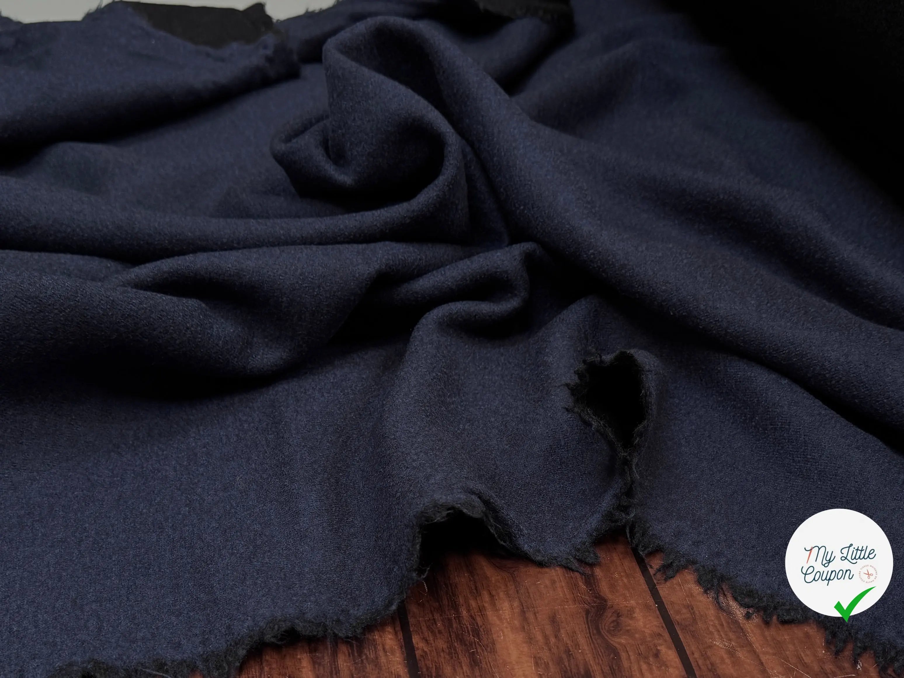 LAINE BOUILLIE RÉVERSIBLE NOIR / INDIGO - My Little Coupon
