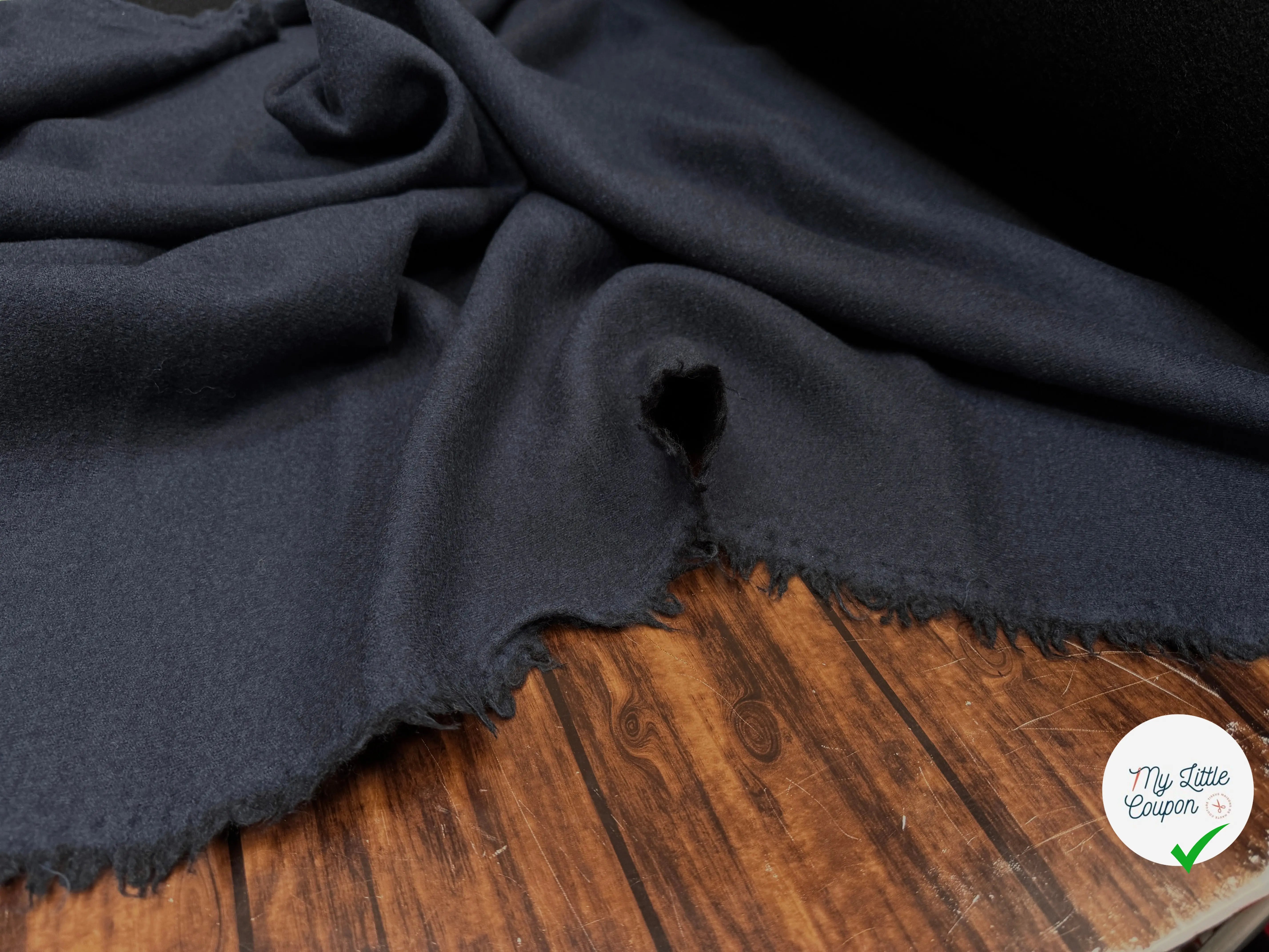 LAINE BOUILLIE RÉVERSIBLE NOIR / INDIGO - My Little Coupon