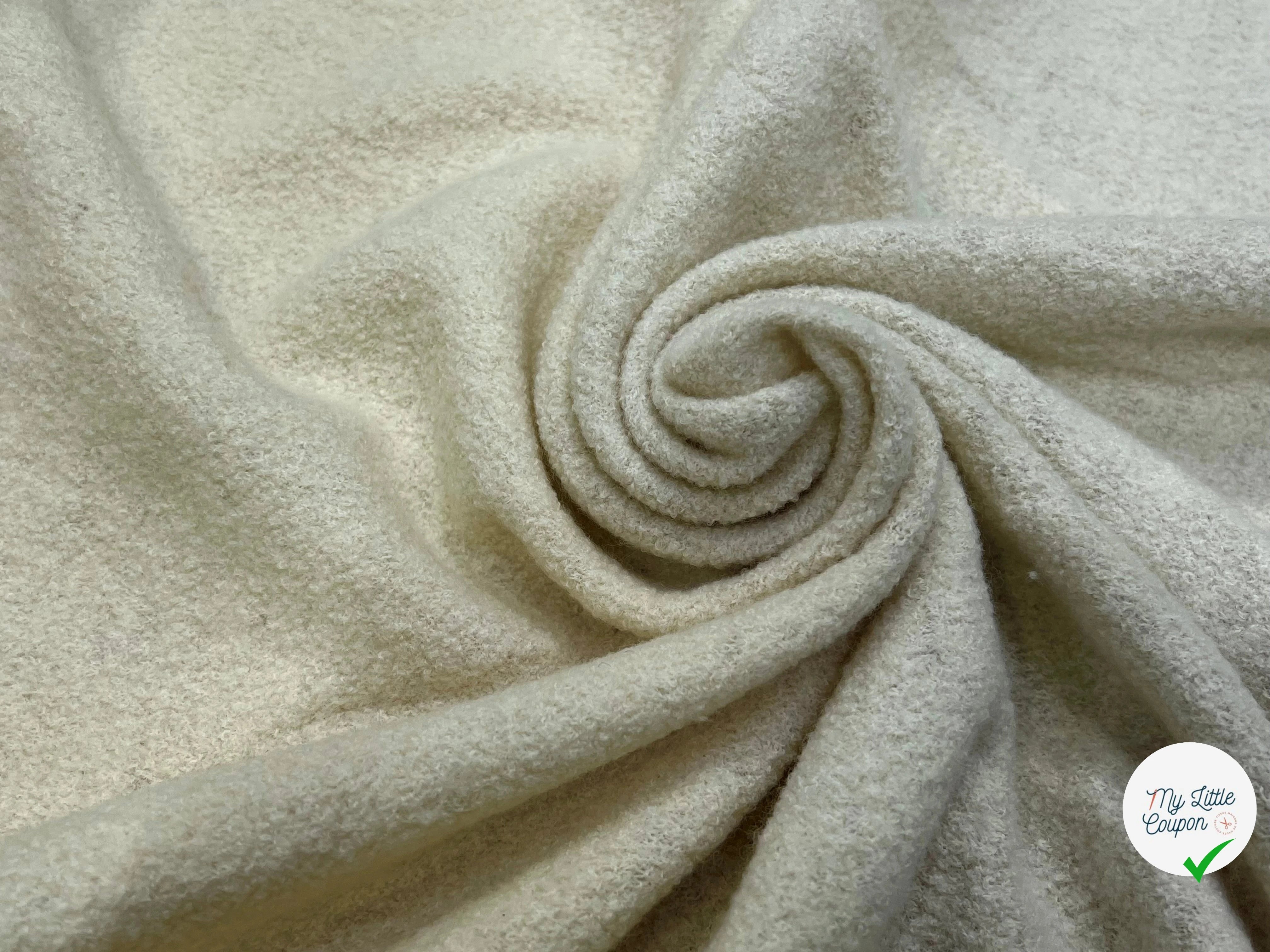 LAINE BOUILLIE TRICOT ÉCRU ULTRA STRETCH 120CM 100% LAINE - My Little Coupon