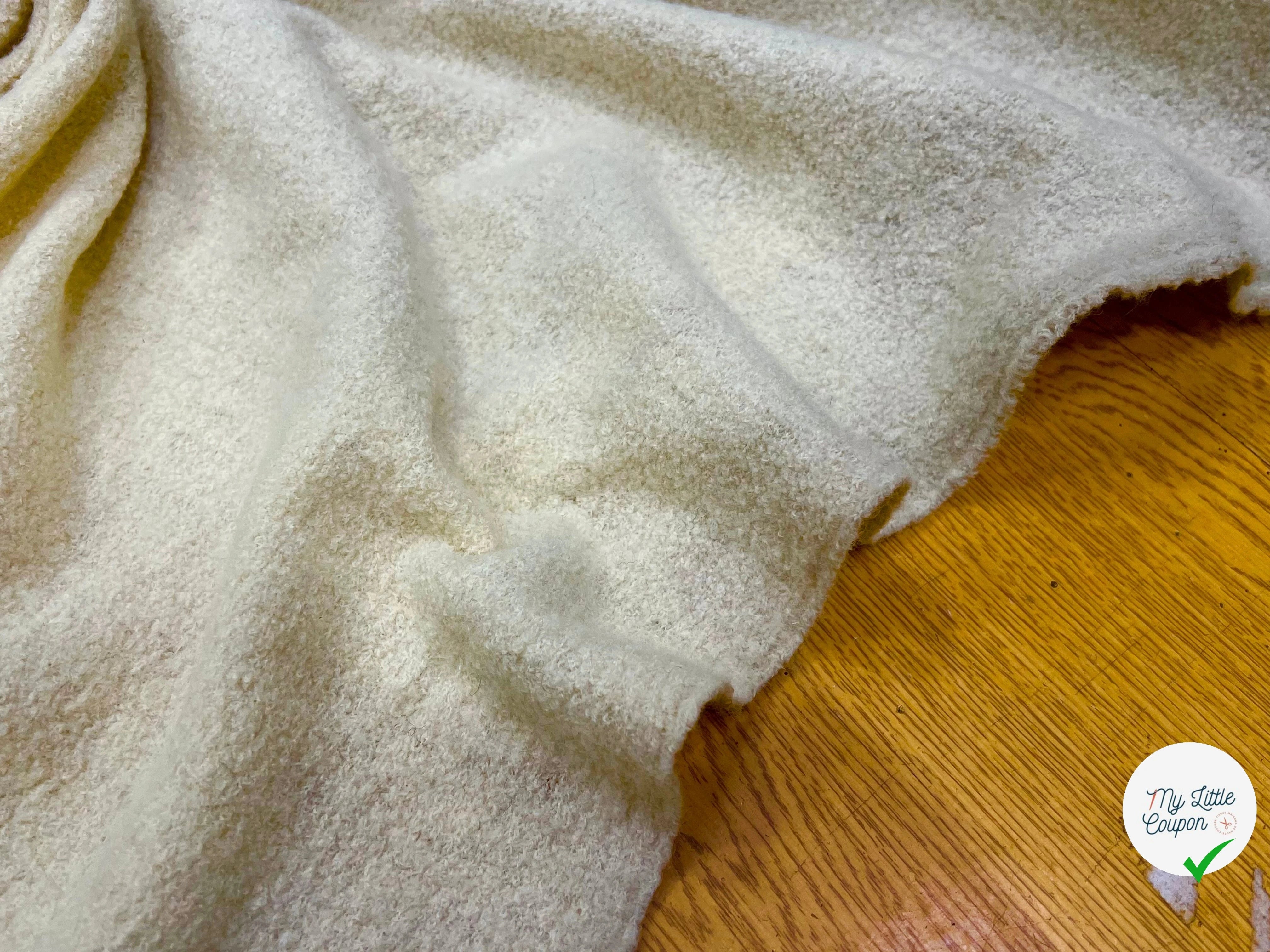 LAINE BOUILLIE TRICOT ÉCRU ULTRA STRETCH 120CM 100% LAINE - My Little Coupon