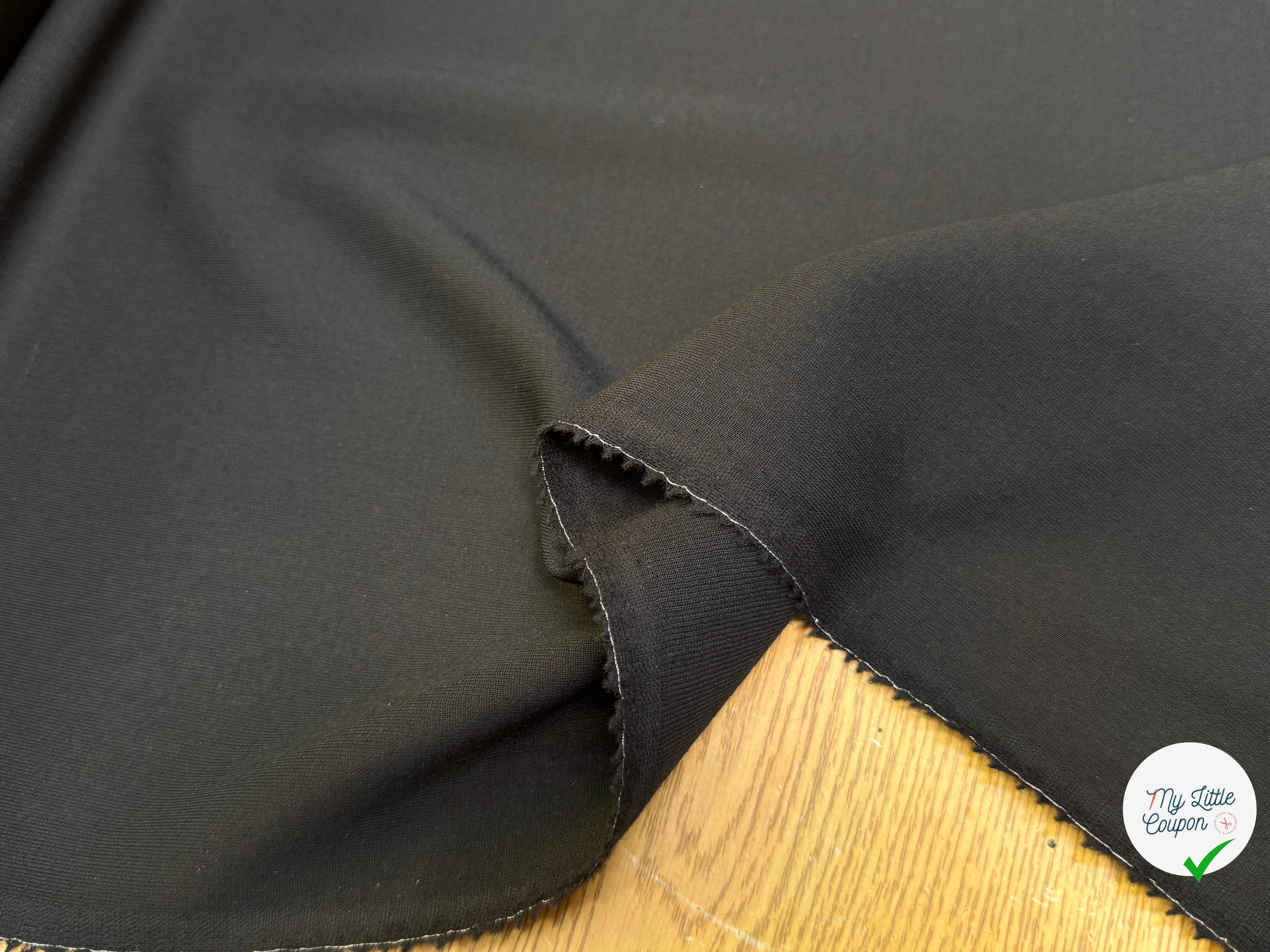 LAINE D'ÉTÉ FLUIDE COUTURE NOIR - My Little Coupon