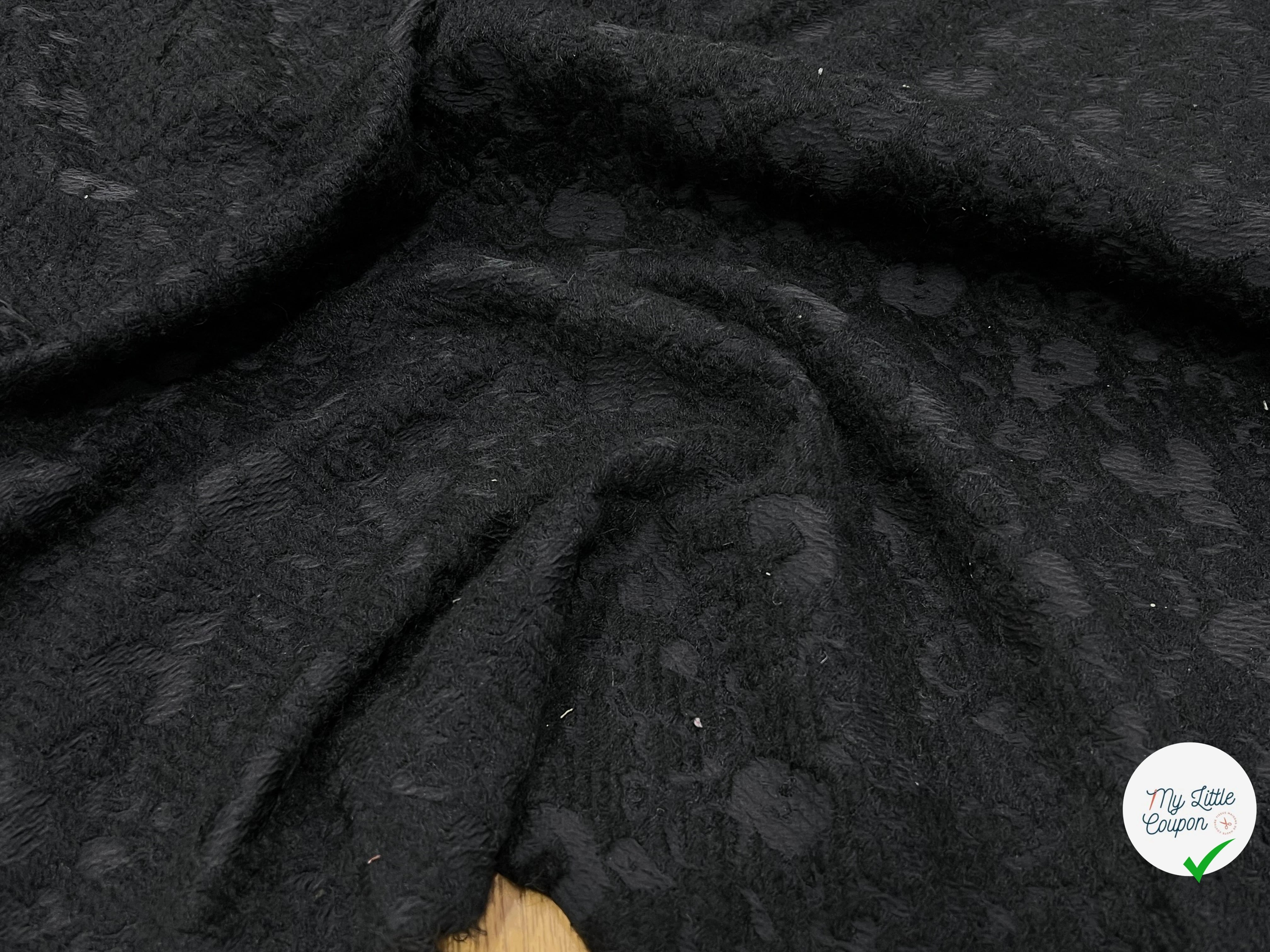 LAINE JACQUARD NOIR 50% LAINE SOUPLE - My Little Coupon