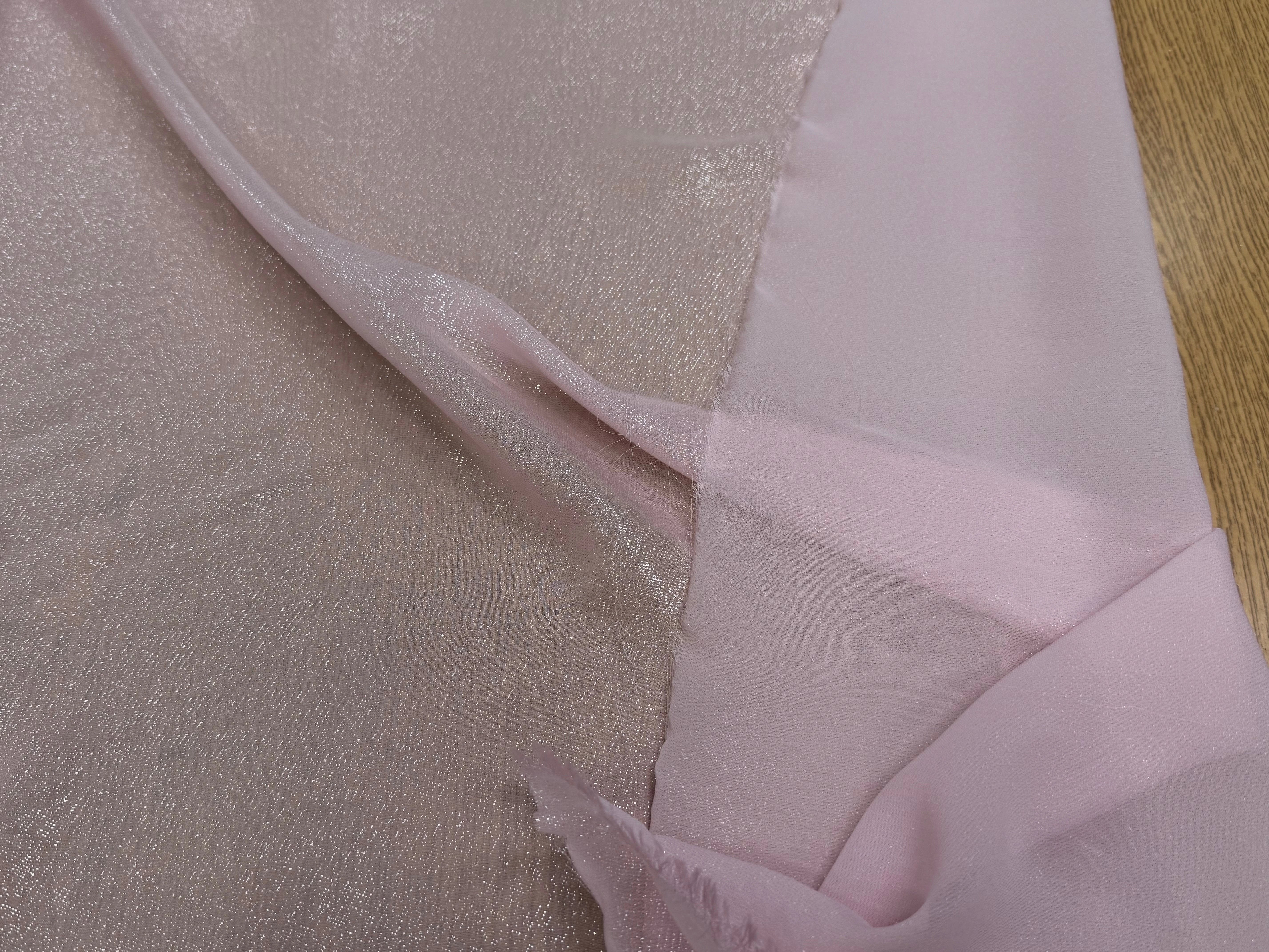 LAMÉ VISCOSE ROSE BARBE À PAPA - My Little Coupon