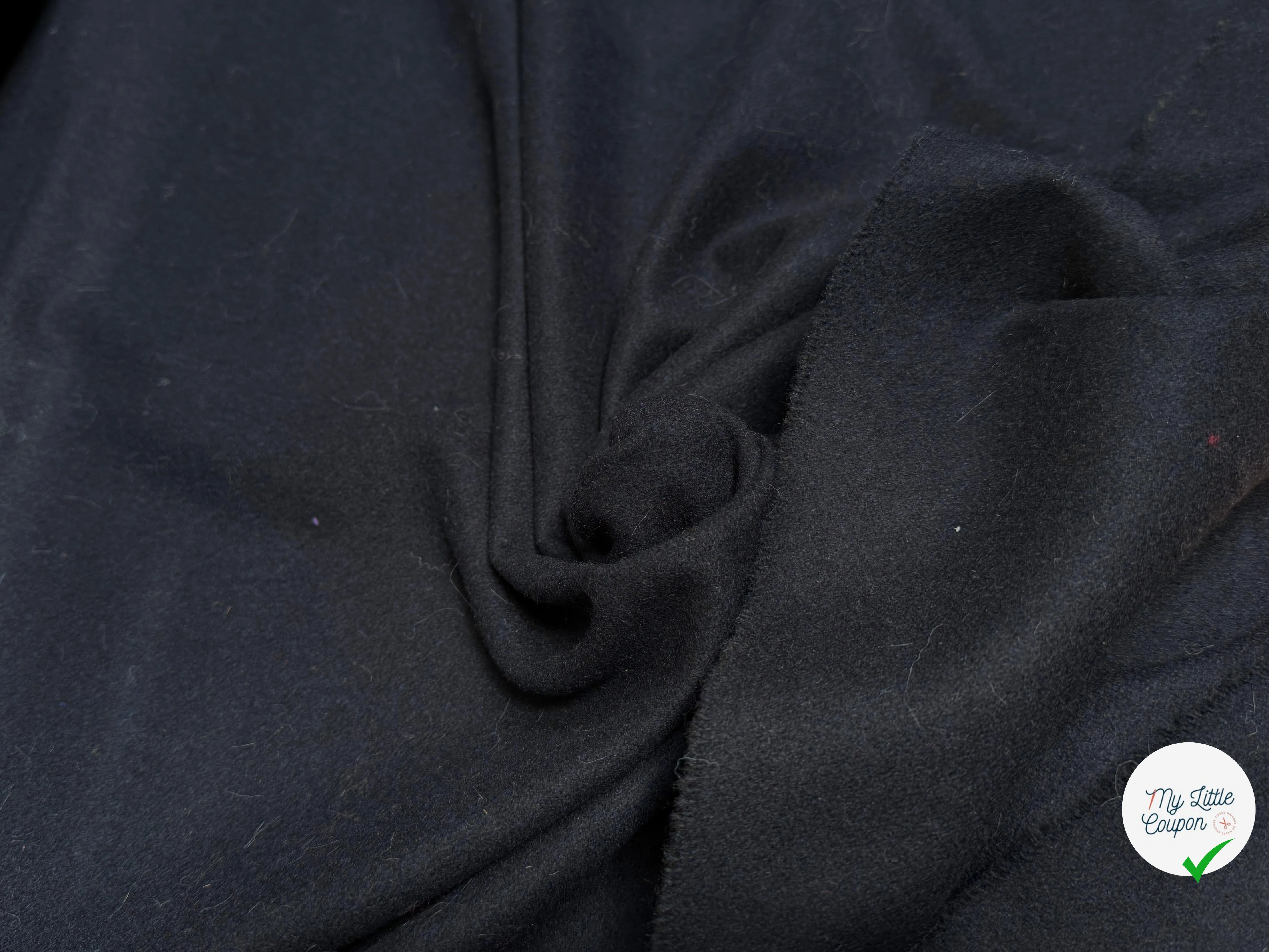 LANAIGE MANTEAU 80% LAINE BLEU NUIT - My Little Coupon