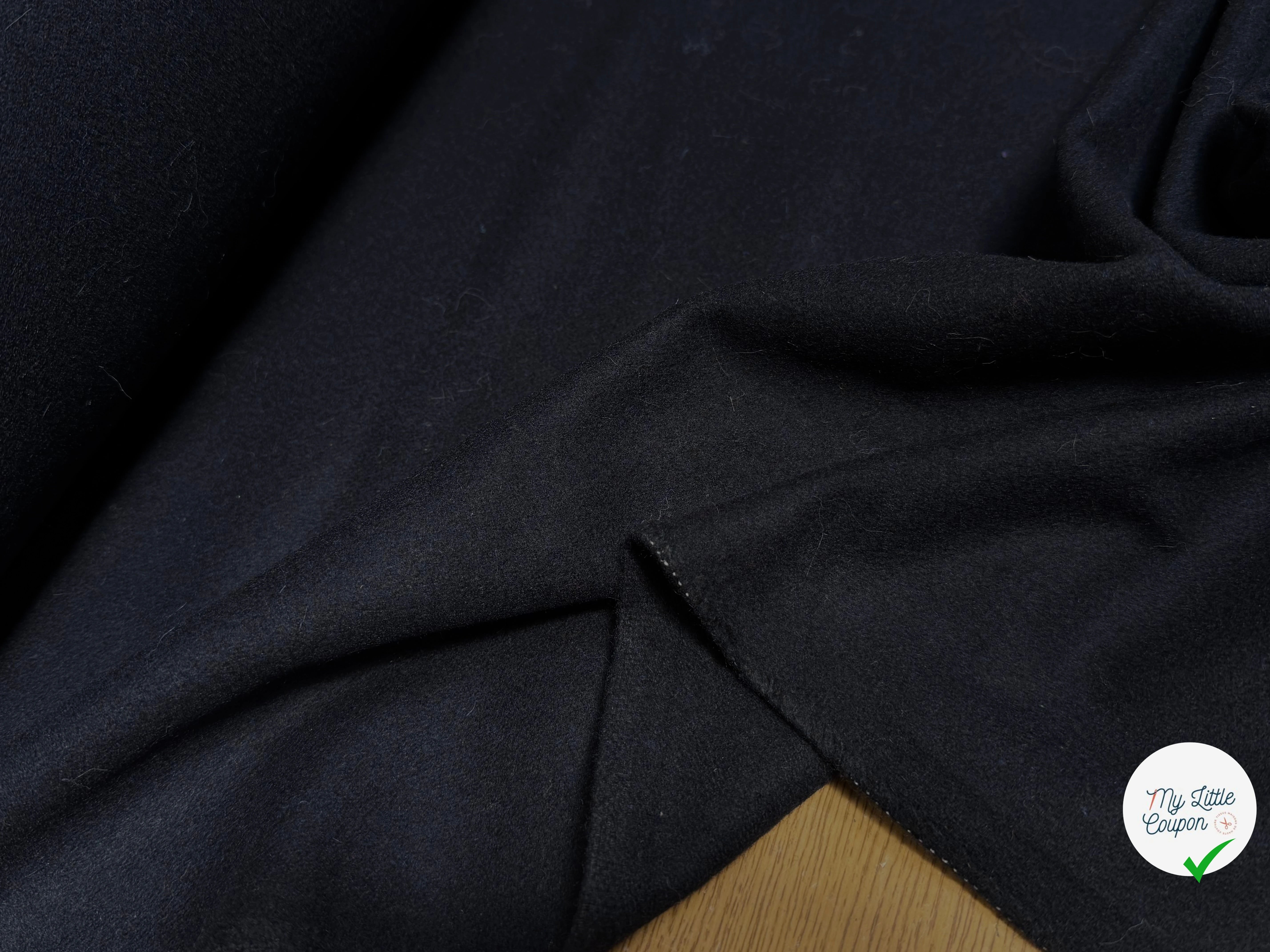 LANAIGE MANTEAU 80% LAINE BLEU NUIT - My Little Coupon