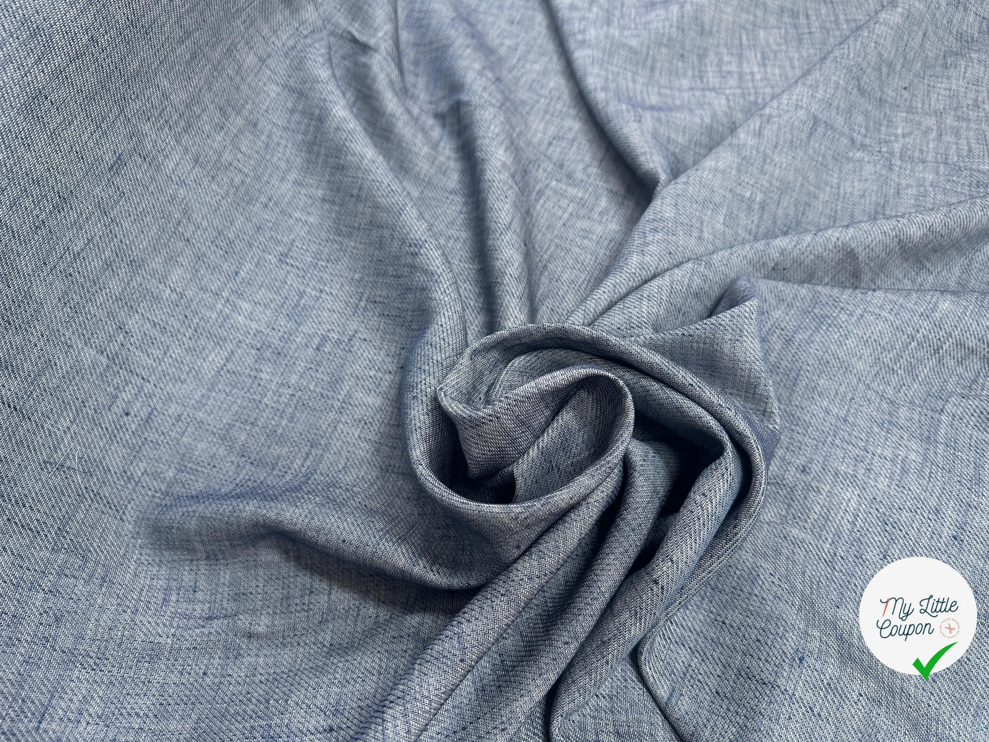 LIN COTON DE BLEU CHINÉ - My Little Coupon