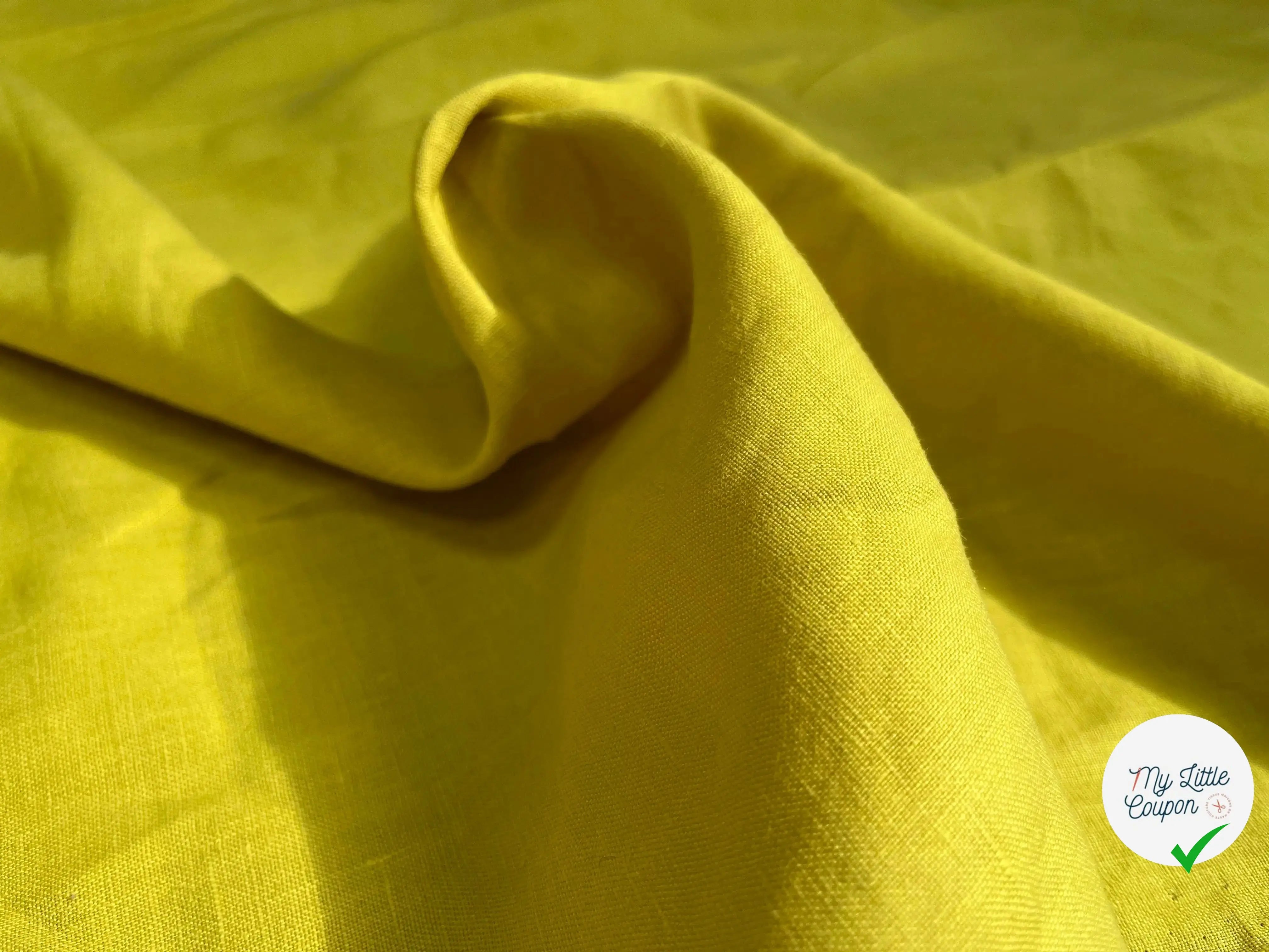 (Chute) LIN UNI 100% LIN U202 JAUNE GAZANIA - My Little Coupon