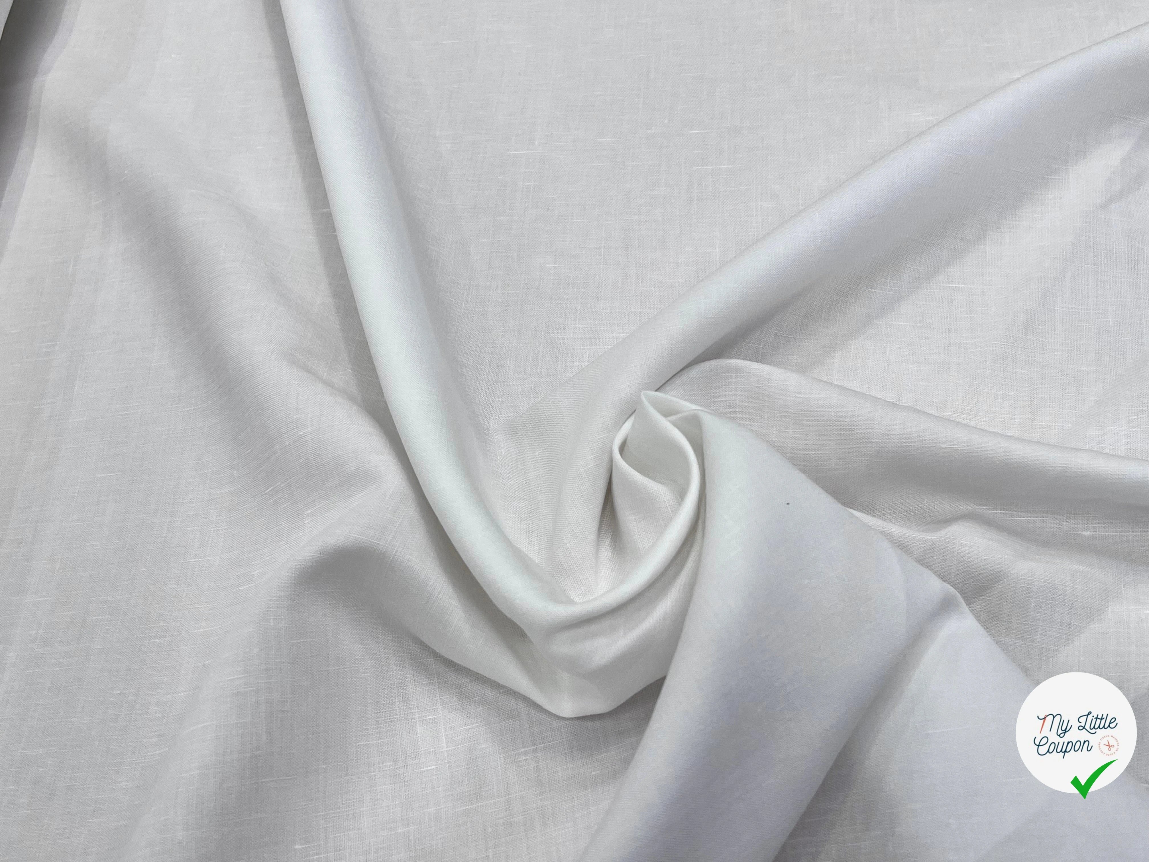 LIN VISCOSE BLANC PURE 70% LIN - My Little Coupon