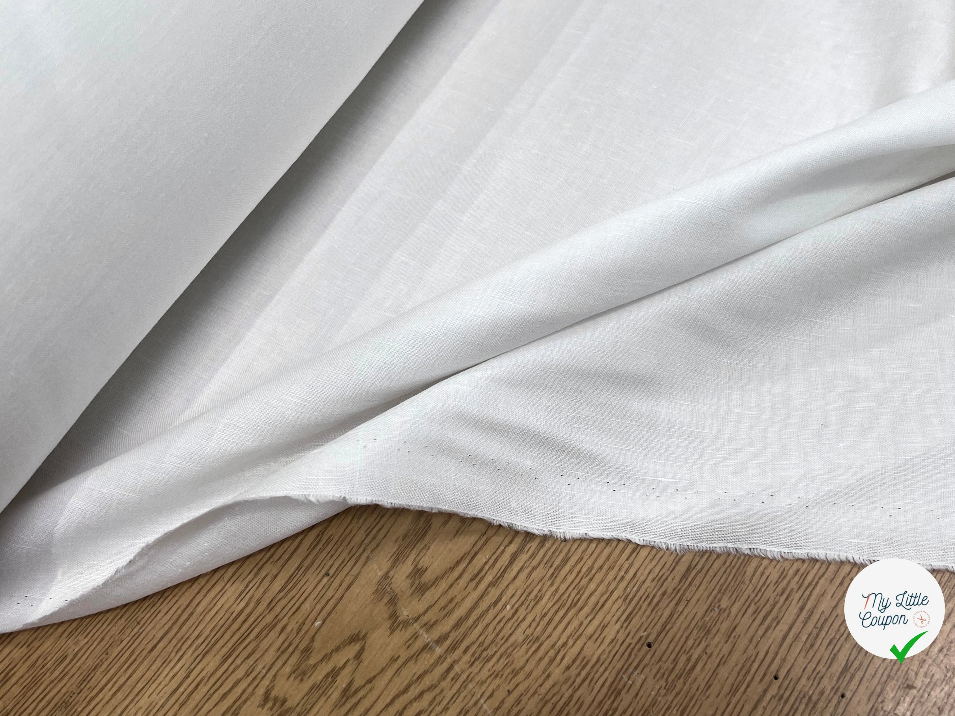 LIN VISCOSE BLANC PURE 70% LIN - My Little Coupon