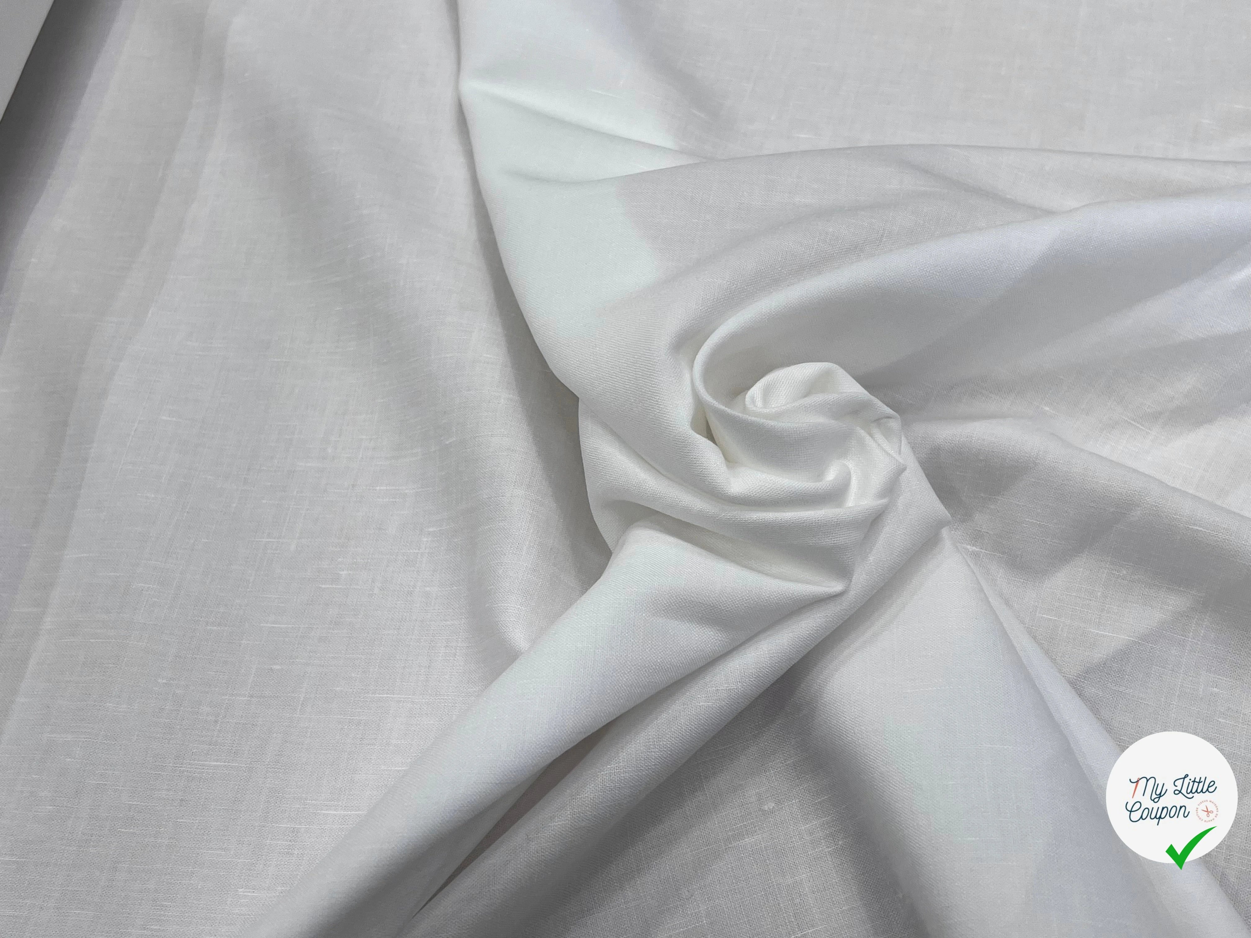 LIN VISCOSE BLANC PURE 70% LIN - My Little Coupon