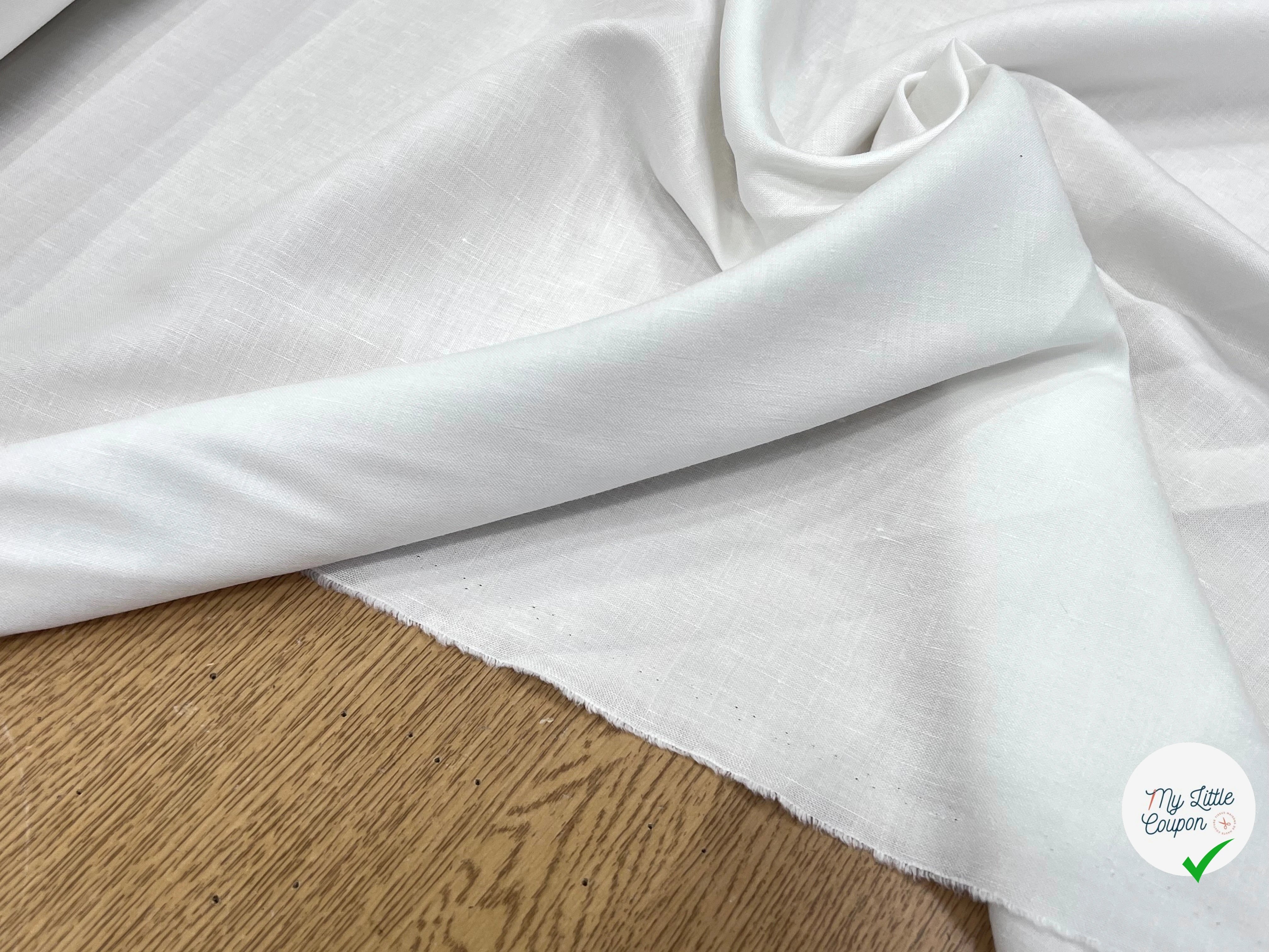 LIN VISCOSE BLANC PURE 70% LIN - My Little Coupon