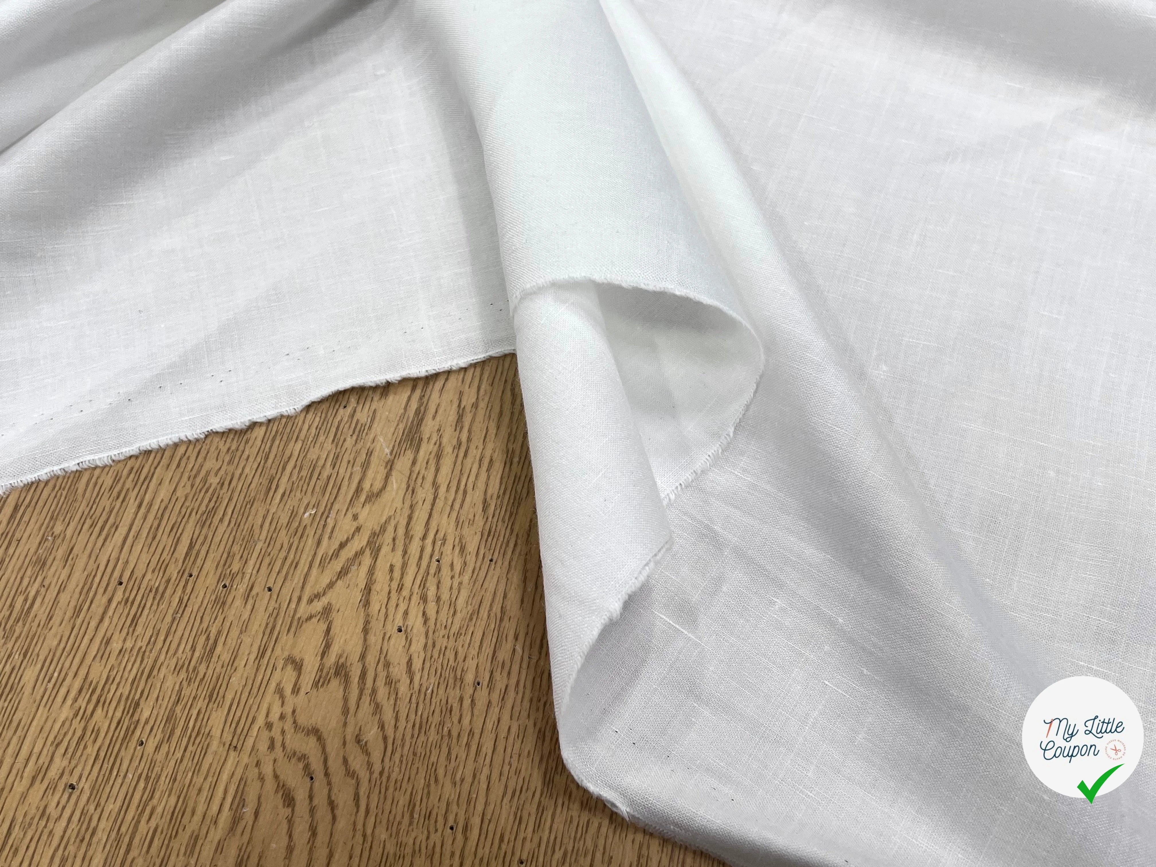 LIN VISCOSE BLANC PURE 70% LIN - My Little Coupon
