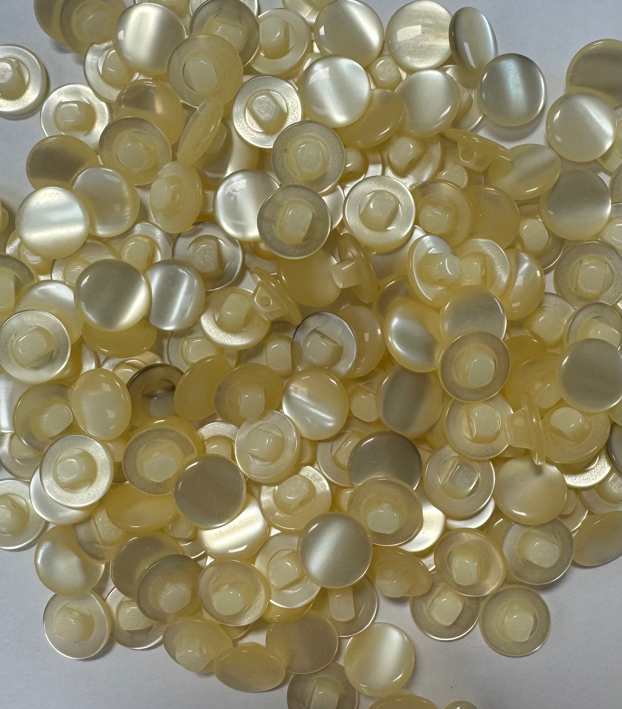 LOT DE 10 BOUTONS A QUEUE BLANC NACRE - My Little Coupon