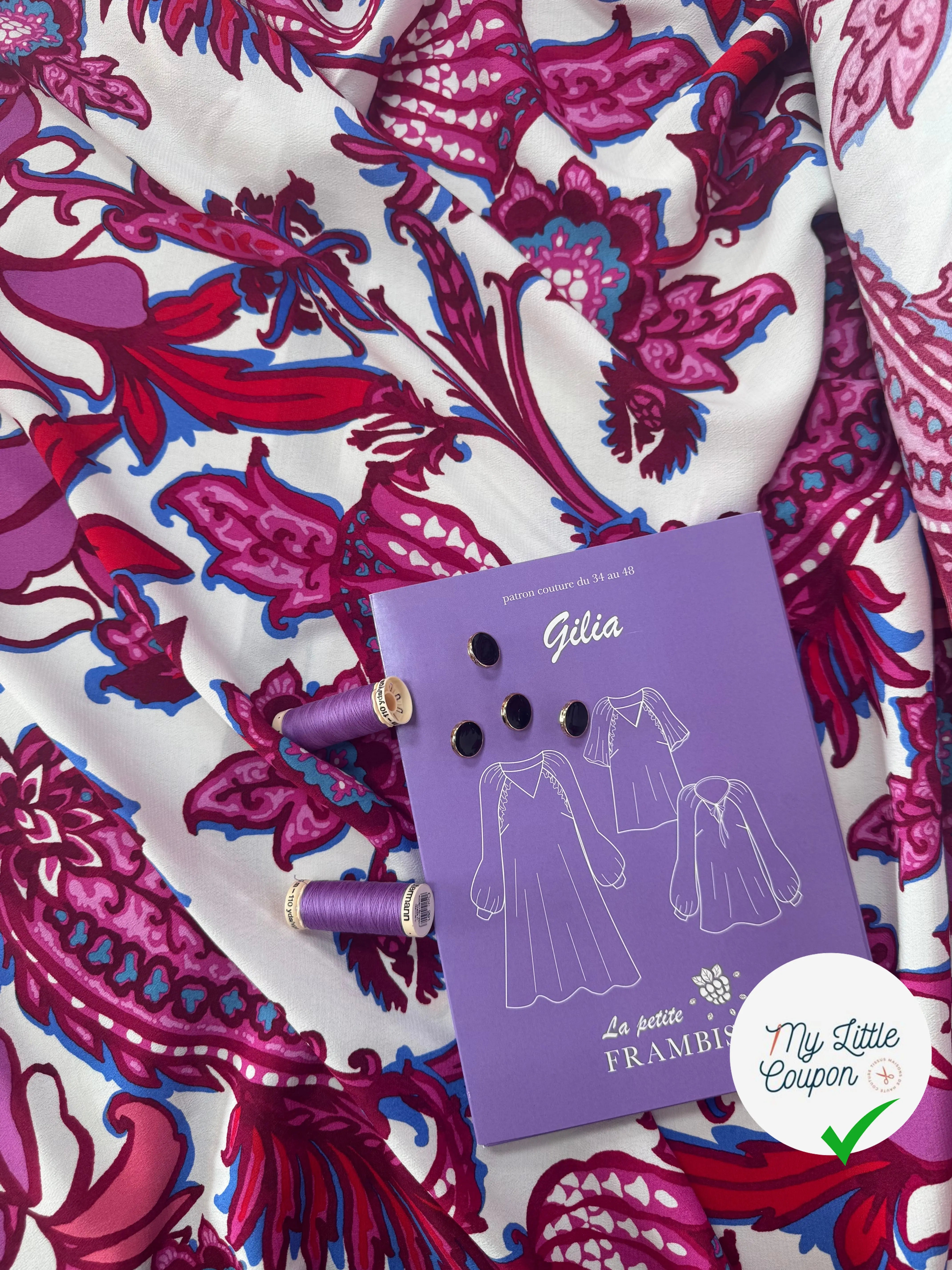 La Robe Gilia de La Petite Frambise en crêpe marocain viscose - My Little Coupon