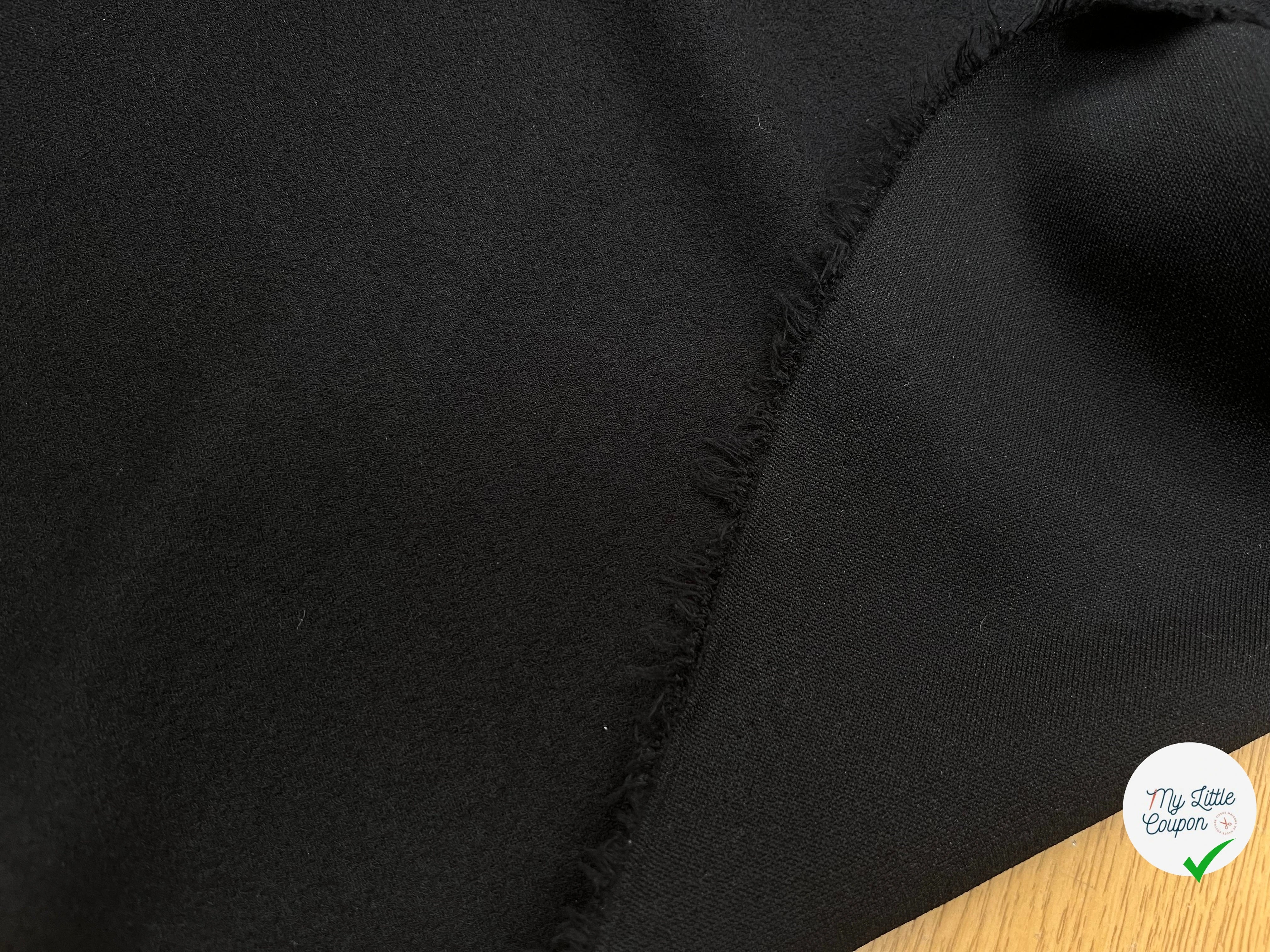 MAILLE 50% VISCOSE BLACK 148CM - My Little Coupon