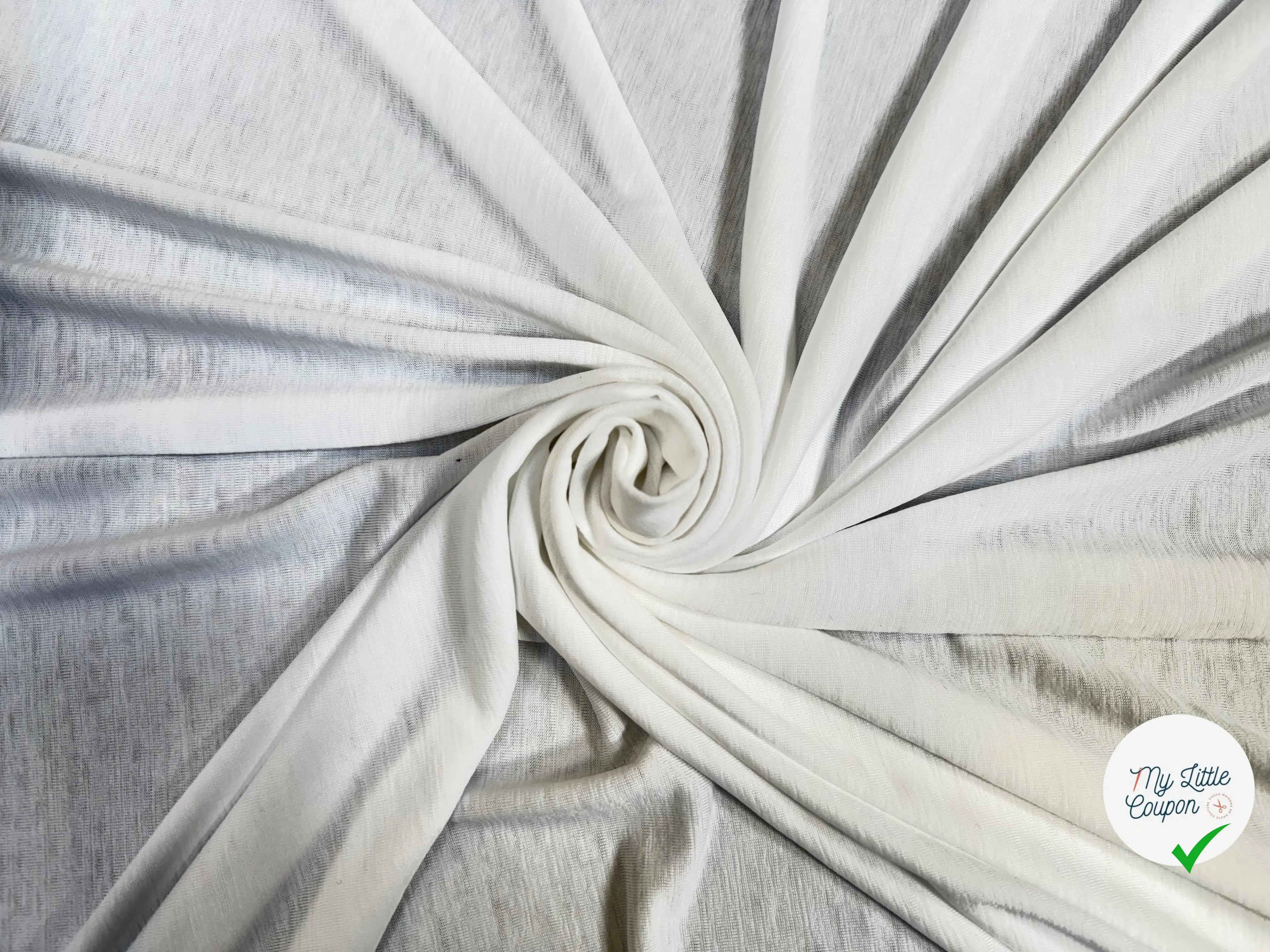 MAILLE BLANC VISCOSE - My Little Coupon