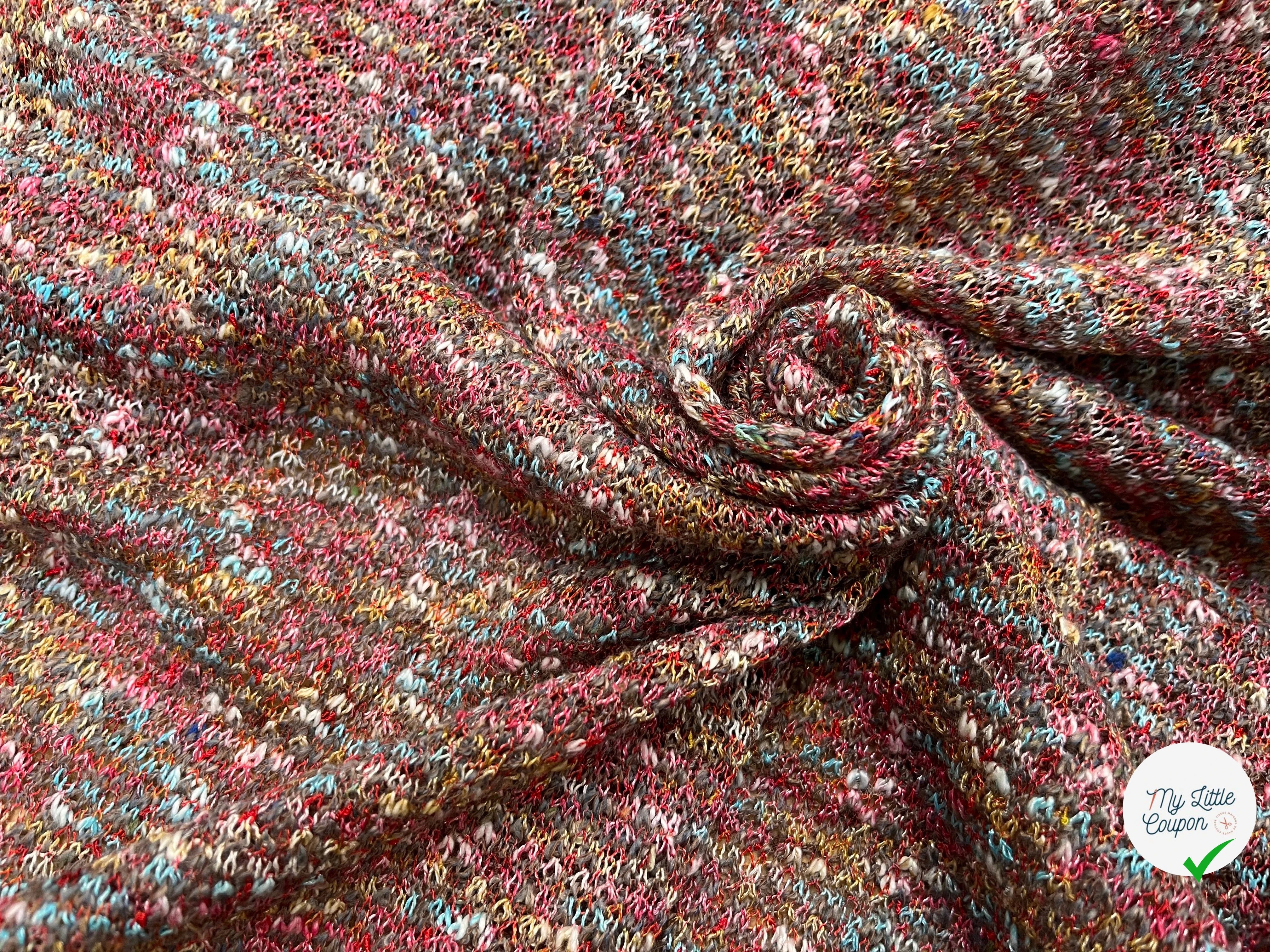 MAILLE BOUCLETTE TENDANCE ROUGE - My Little Coupon