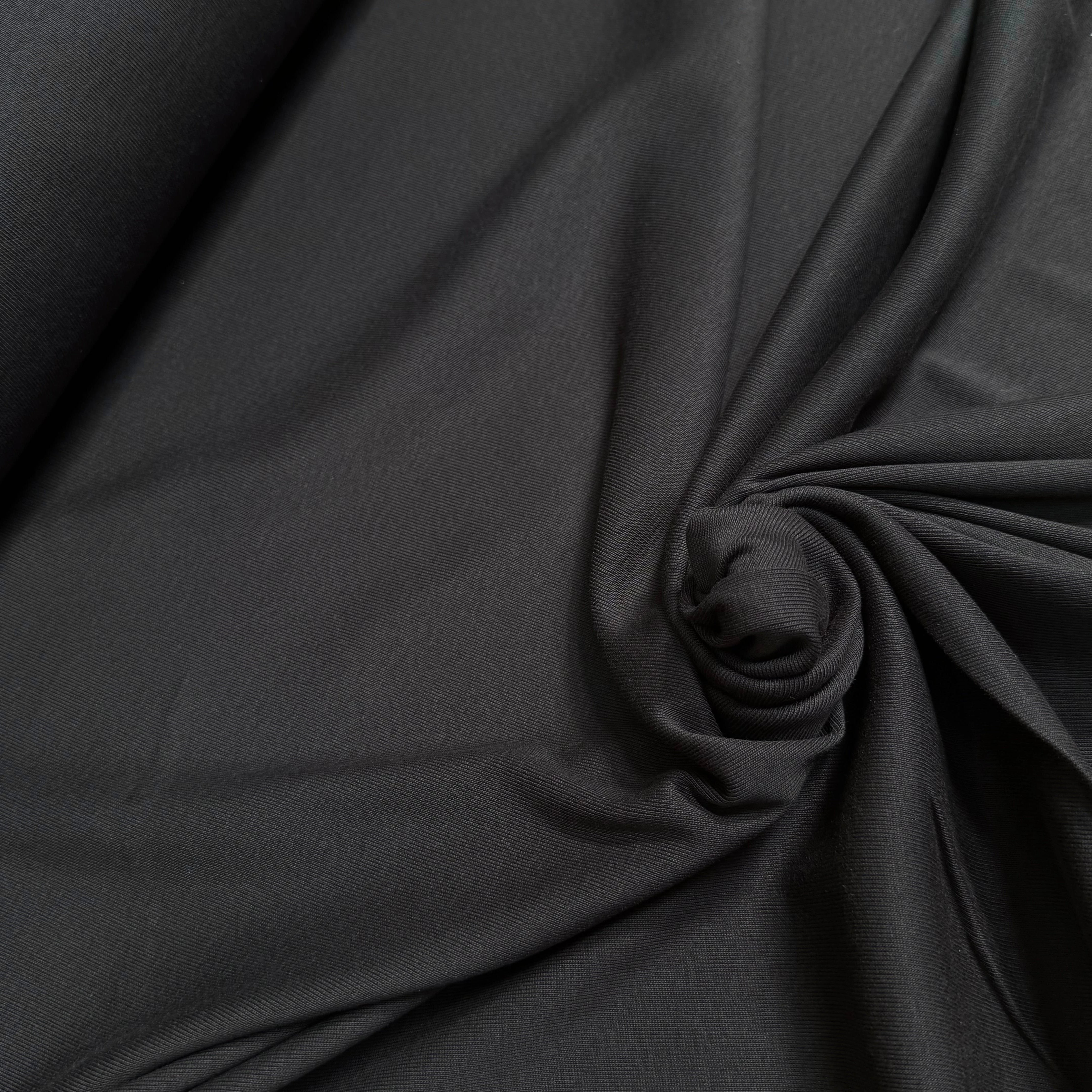 MAILLE COTON LEGER CÔTELÉE BLACK - My Little Coupon