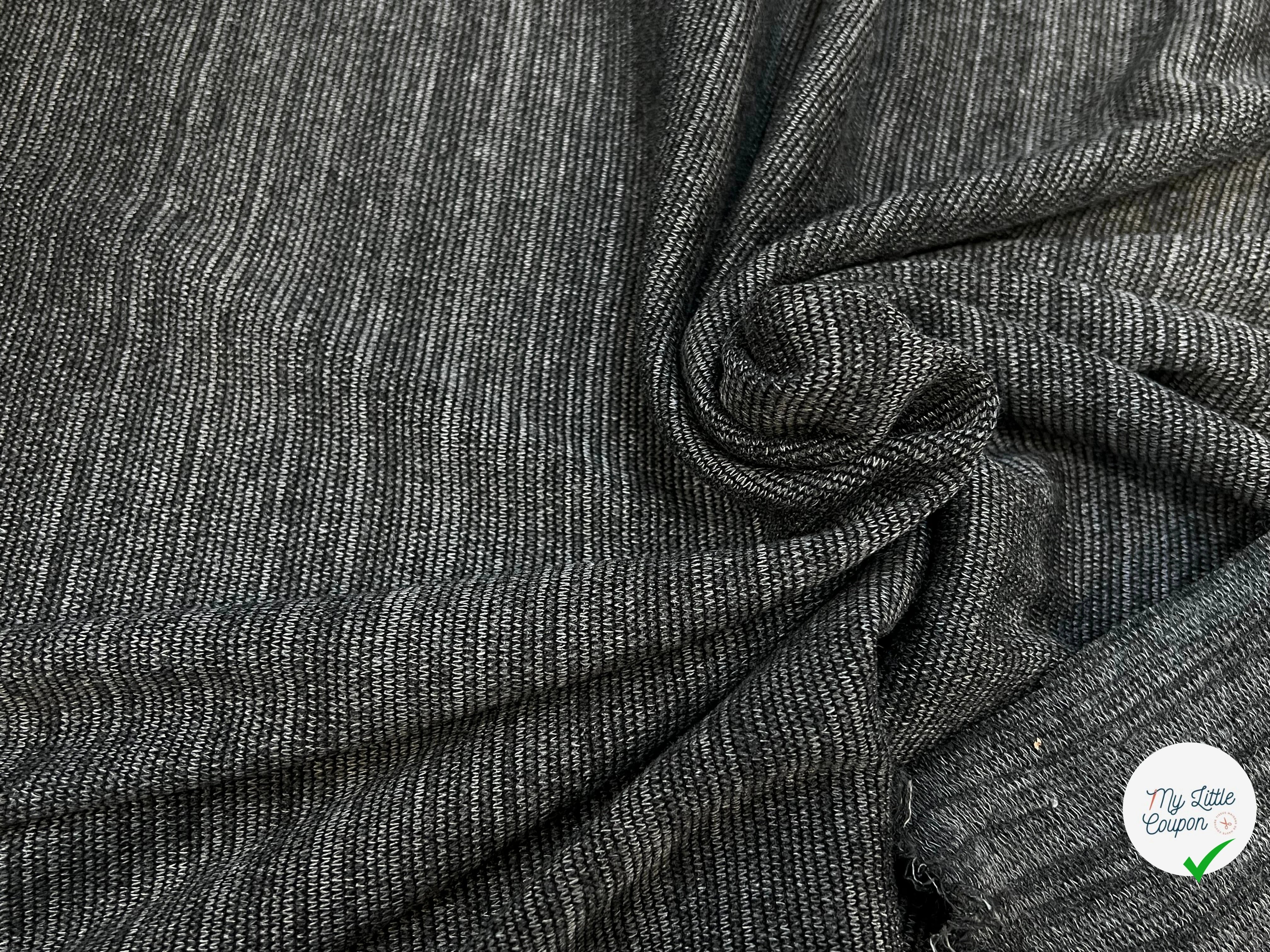 MAILLE COTON ULTRA STRETCH GRIS 150CM - My Little Coupon