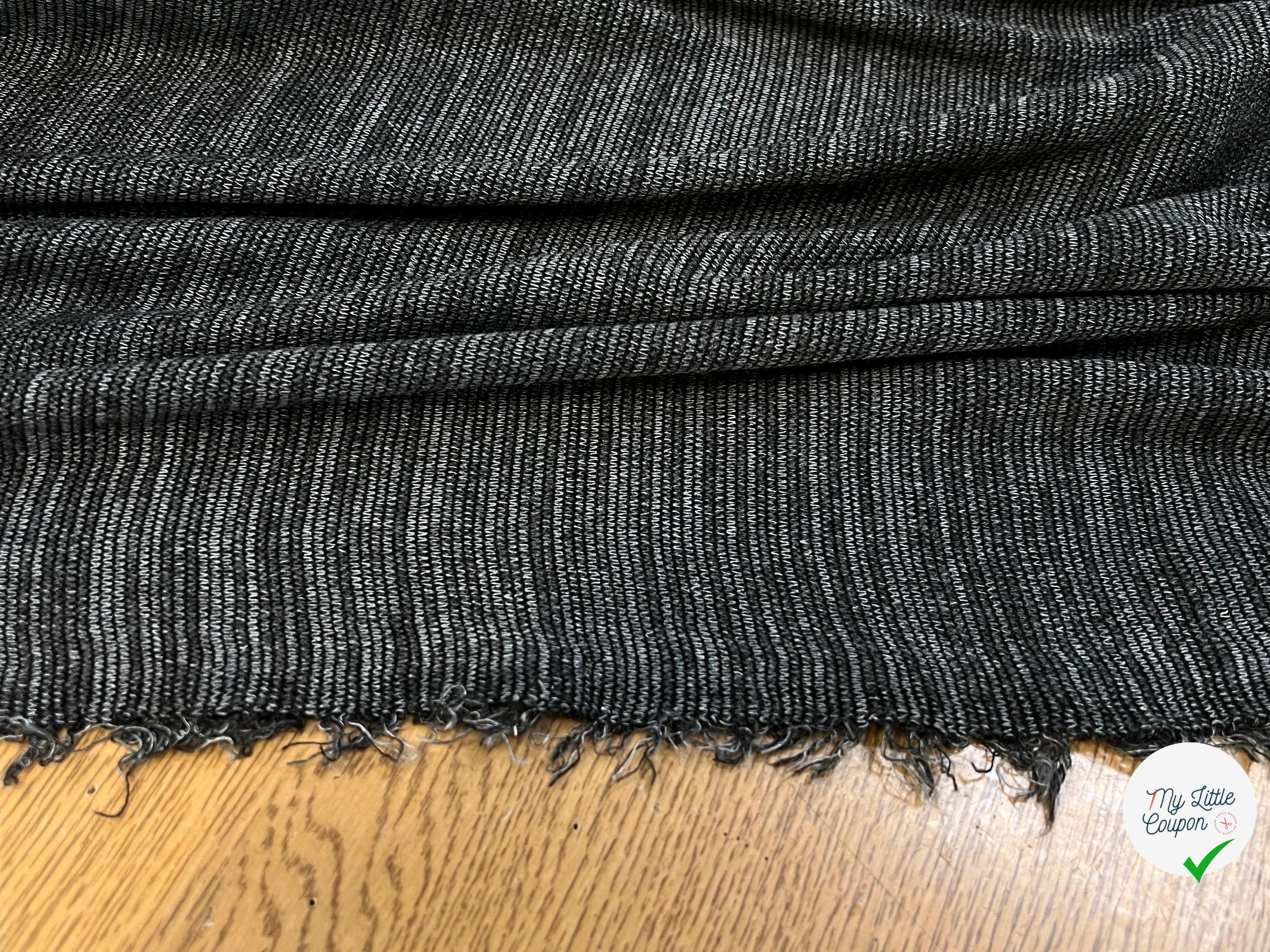 MAILLE COTON ULTRA STRETCH GRIS 150CM - My Little Coupon