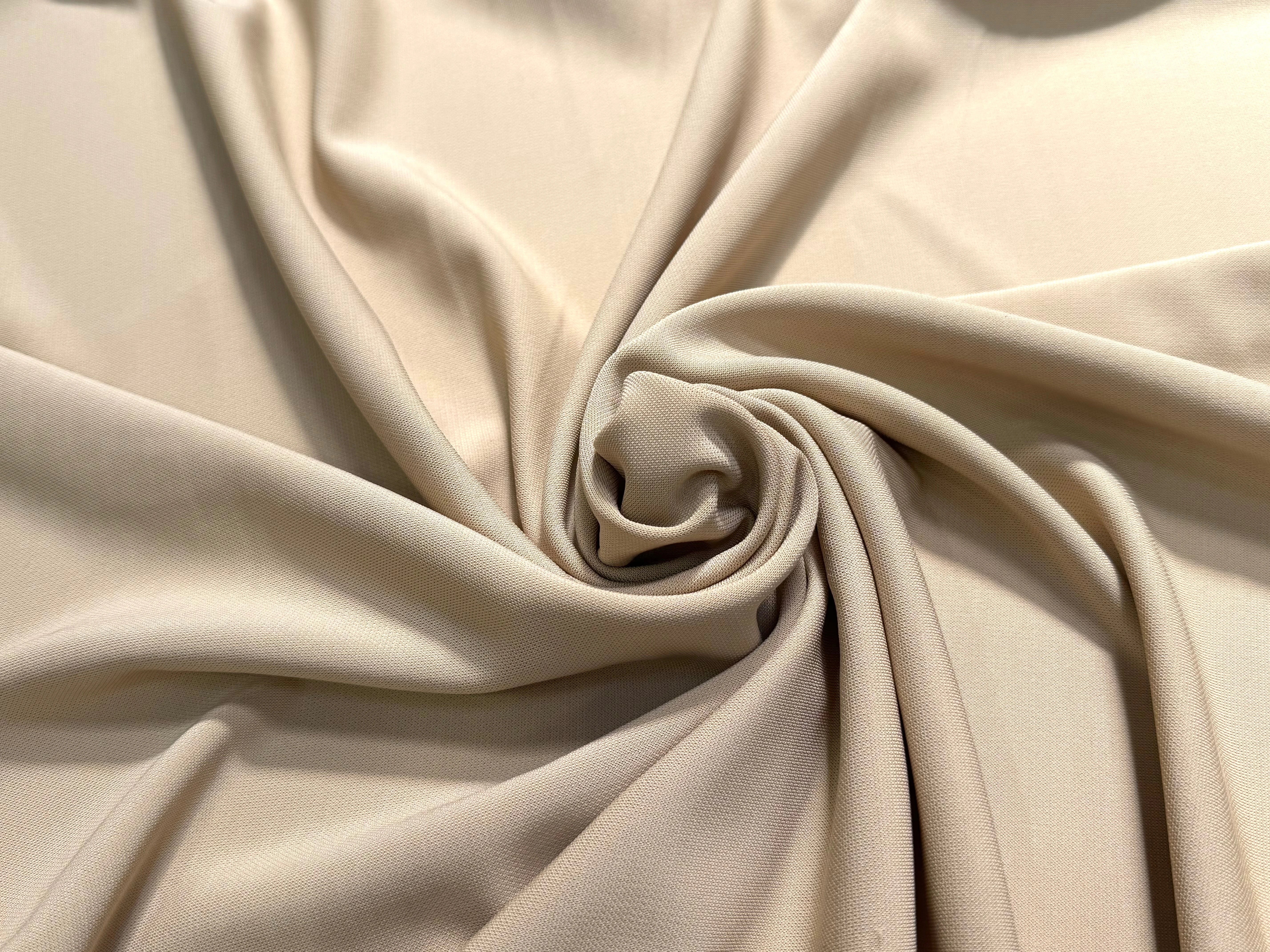 MAILLE CREPÉE STRETCH BEIGE CRÈME - My Little Coupon