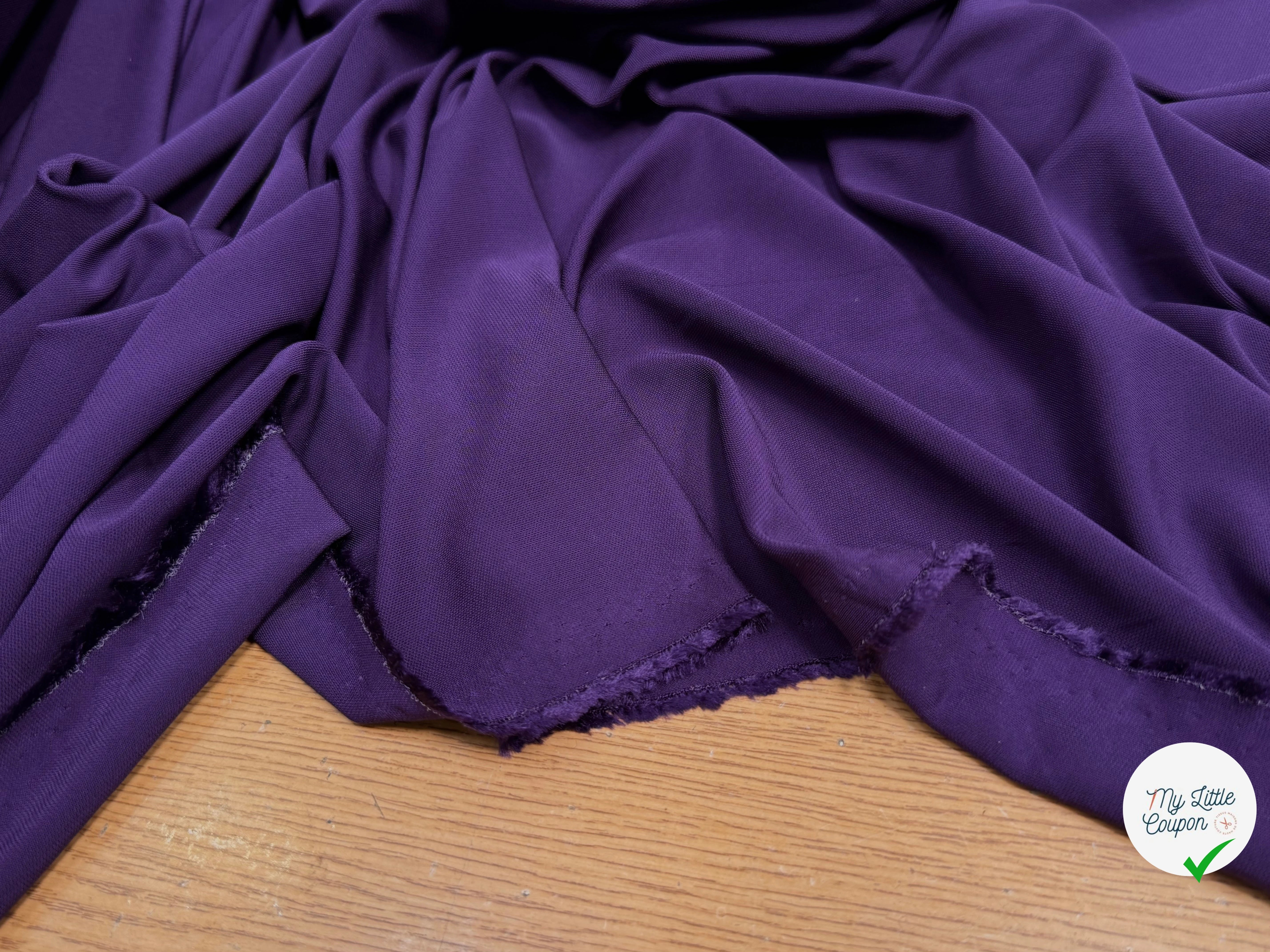 MAILLE CREPÉE ULTRA STRETCH PURPLE - My Little Coupon