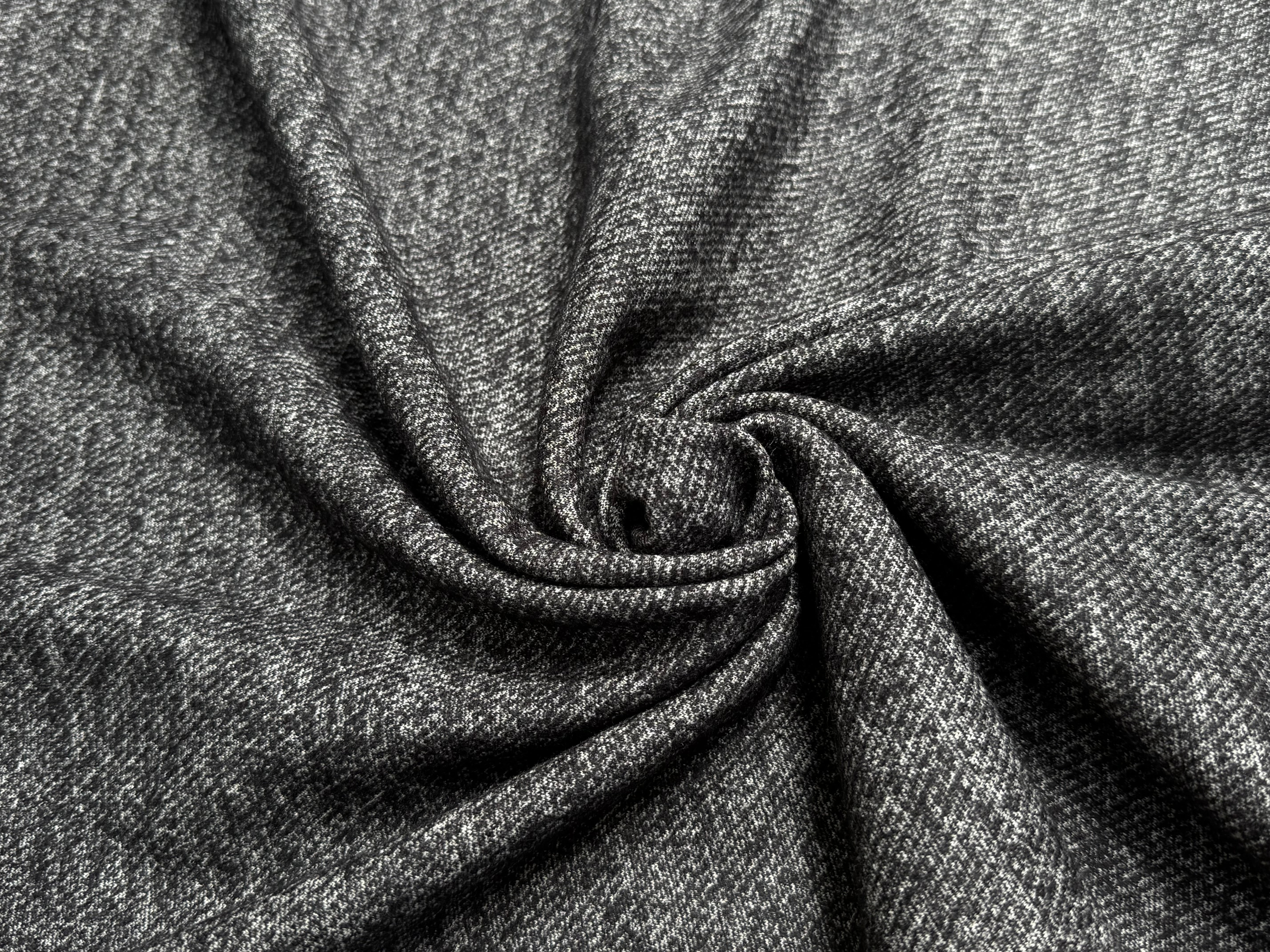 MAILLE DE LAINE TISSÉE ULTRA STRETCH GRIS CHINÉ - My Little Coupon