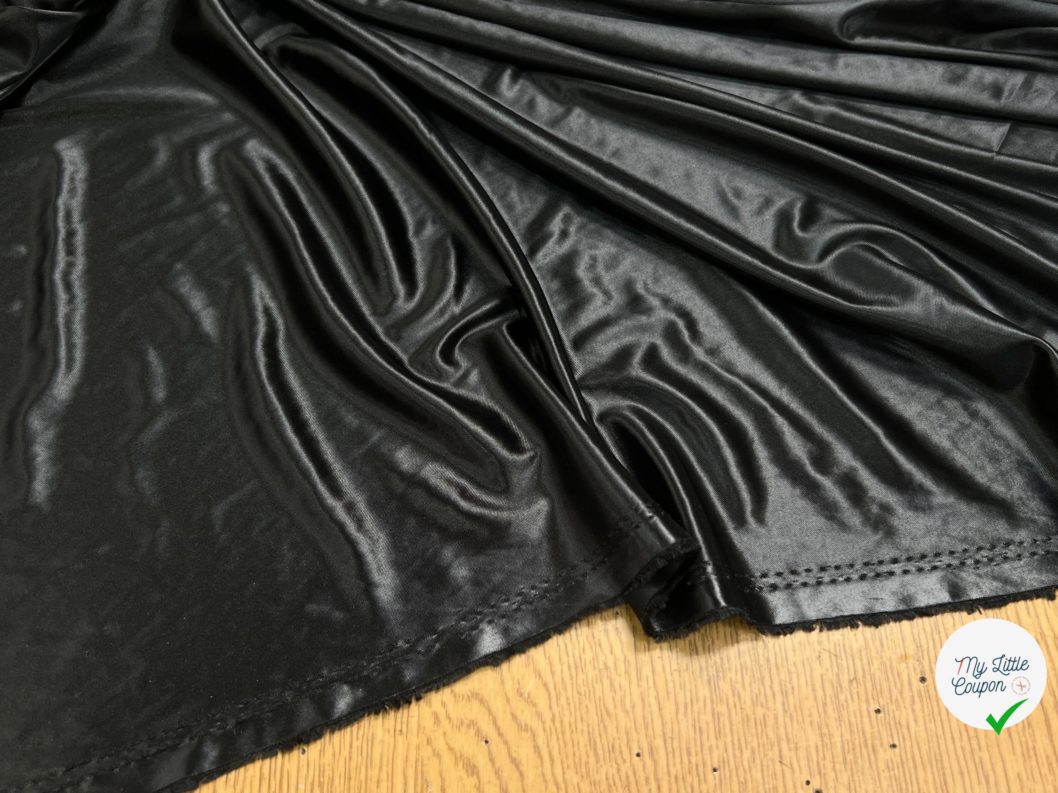 MAILLE EFFET CUIR FROIDE ET SOUPLE NOIR - My Little Coupon