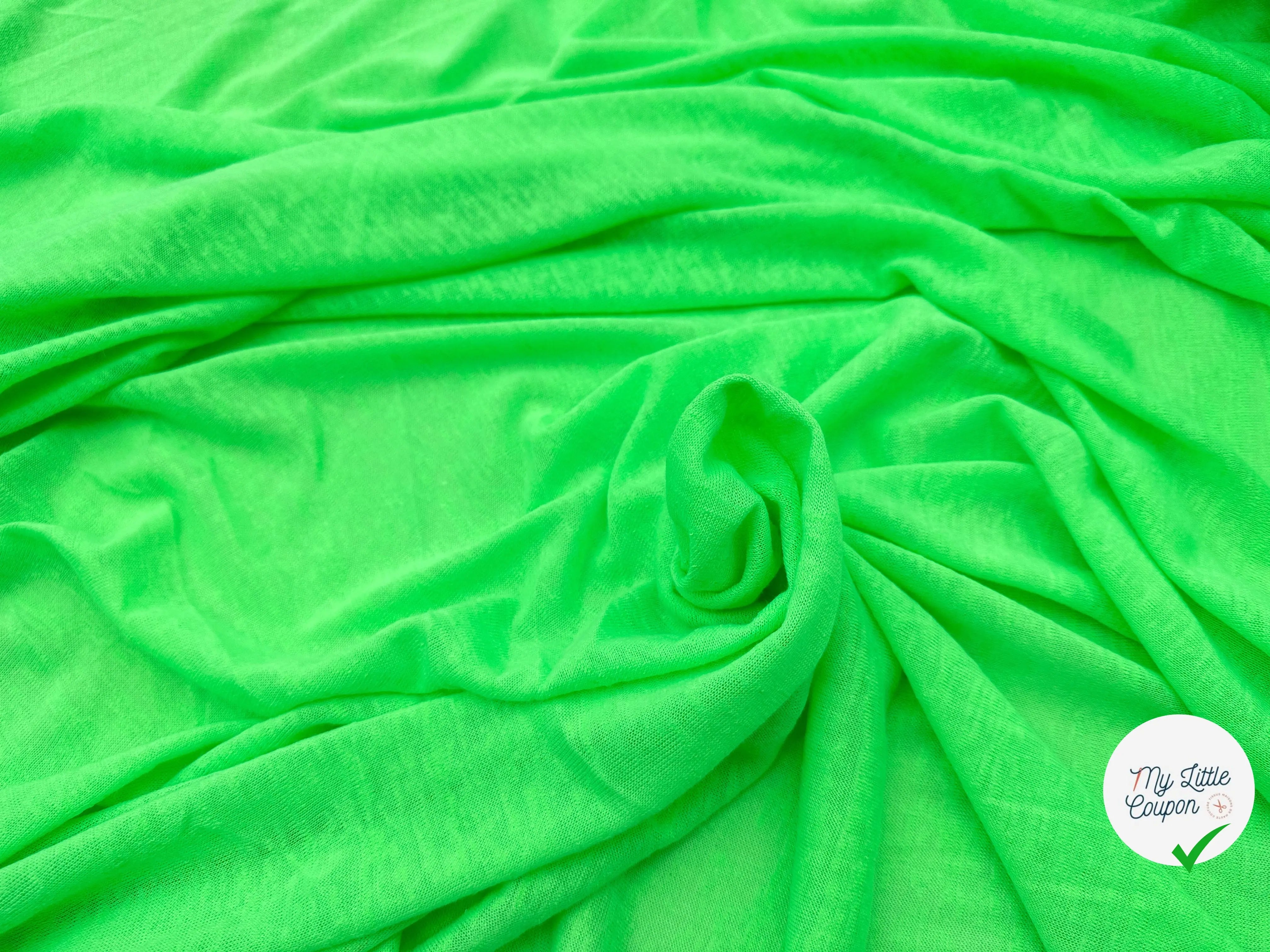 MAILLE EFFET LIN ORANGE & MAILLE EFFET LIN VERT FLASHY - My Little Coupon