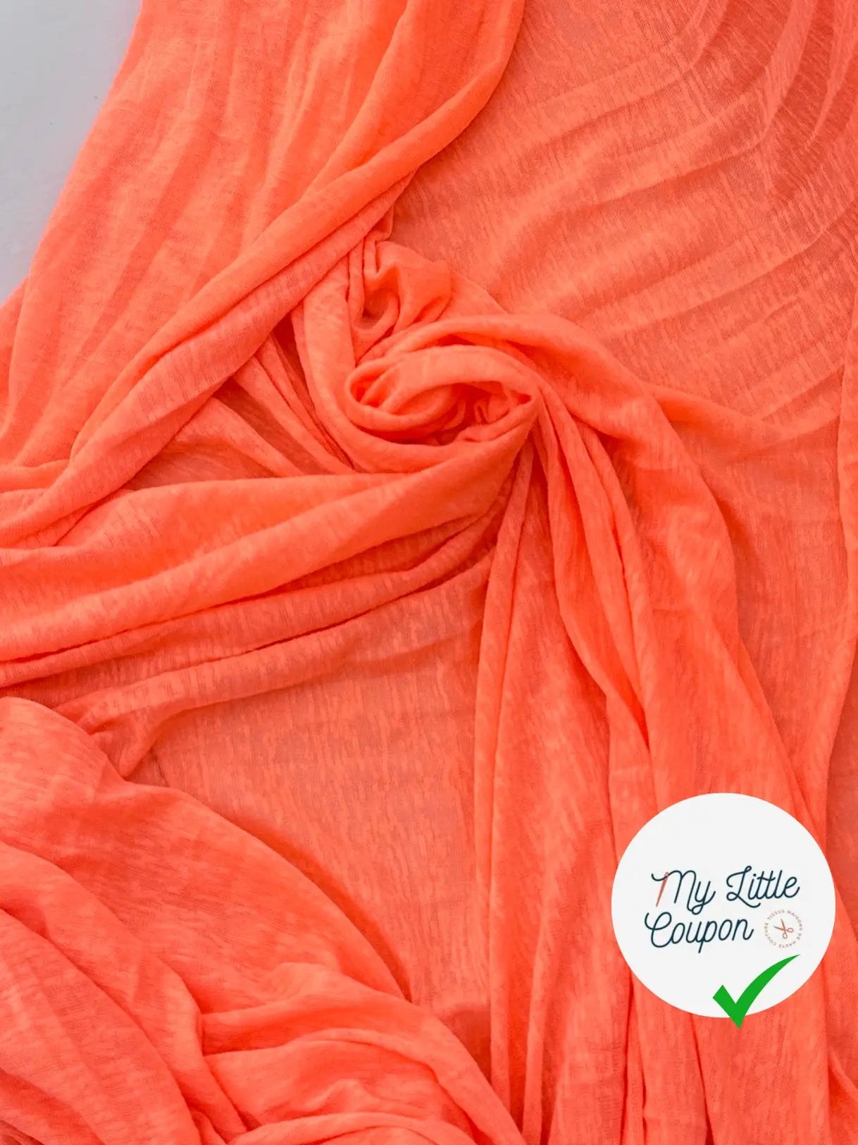 MAILLE EFFET LIN ORANGE & MAILLE EFFET LIN VERT FLASHY - My Little Coupon