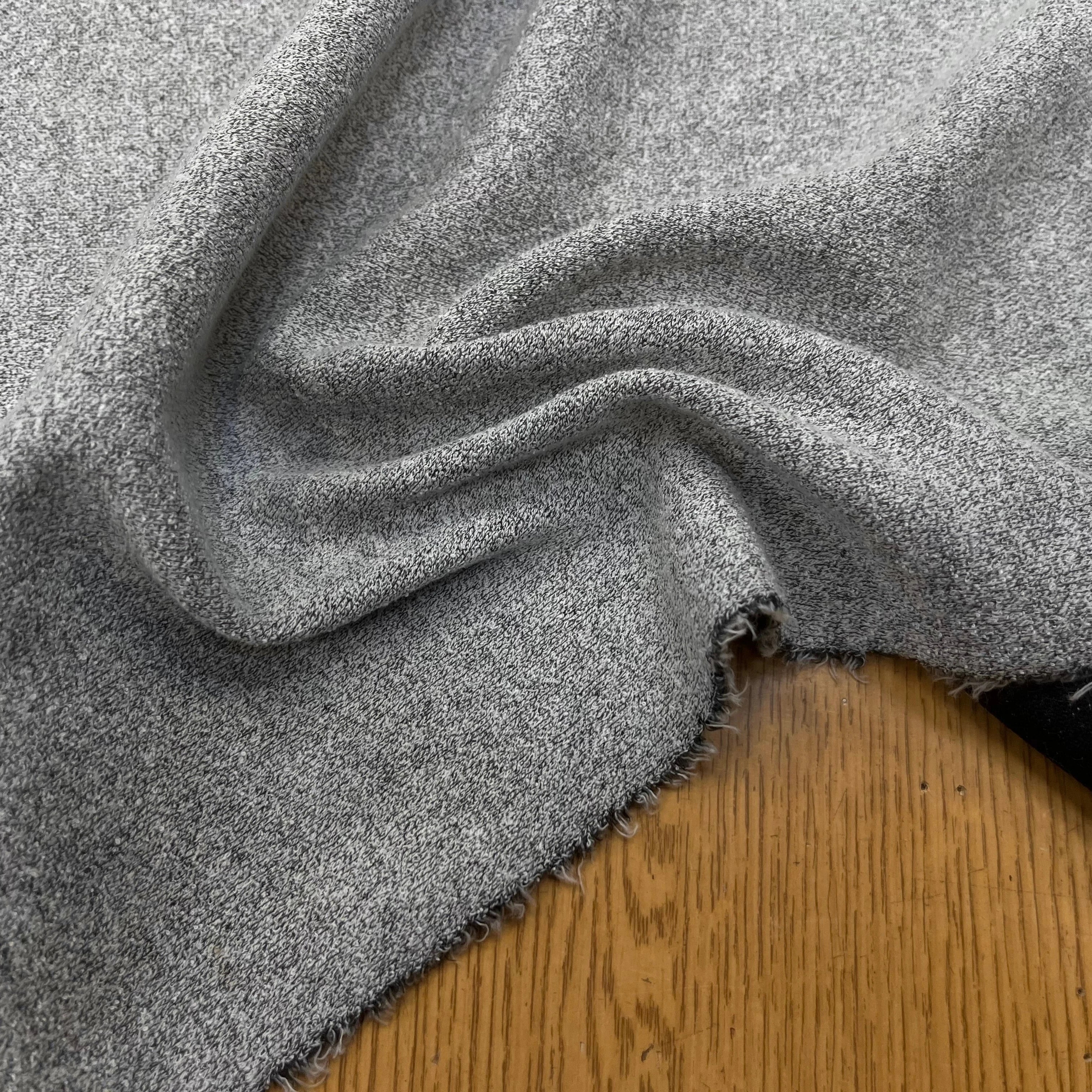 MAILLE ÉPONGE GRIS CHINÉE 150CM - My Little Coupon