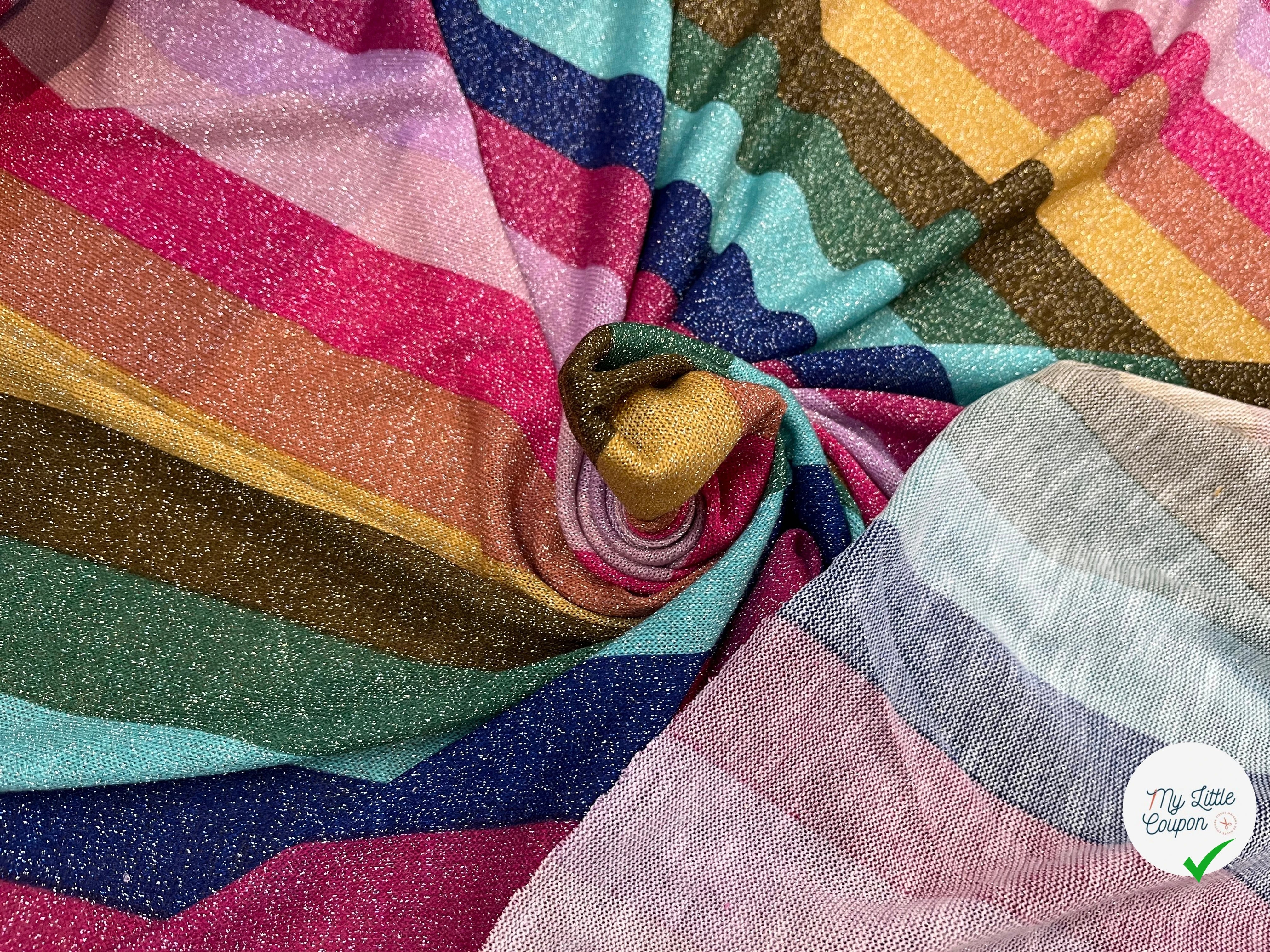 MAILLE FESTIVE MULTICOLORES BRILLANTE - My Little Coupon
