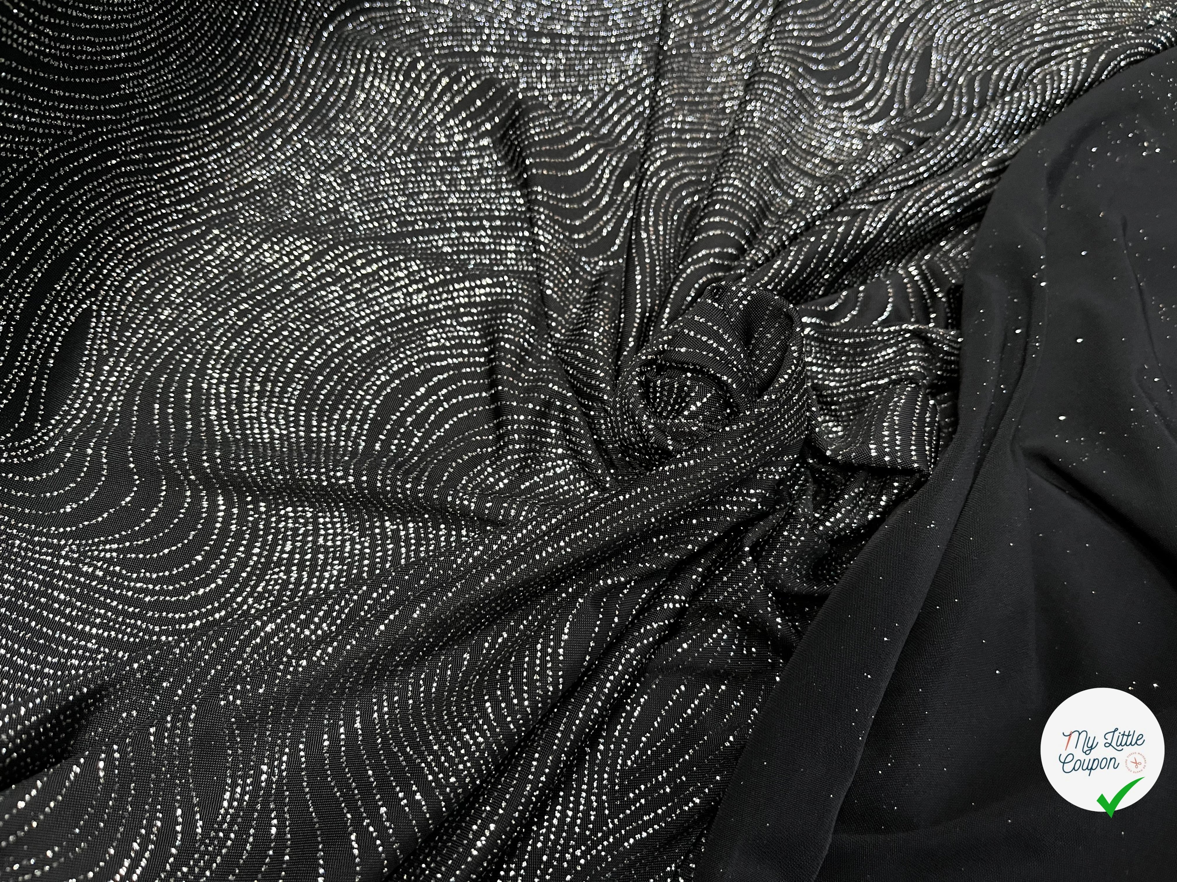 MAILLE FÊTE SÉQUIN BLACK&SILVER - My Little Coupon