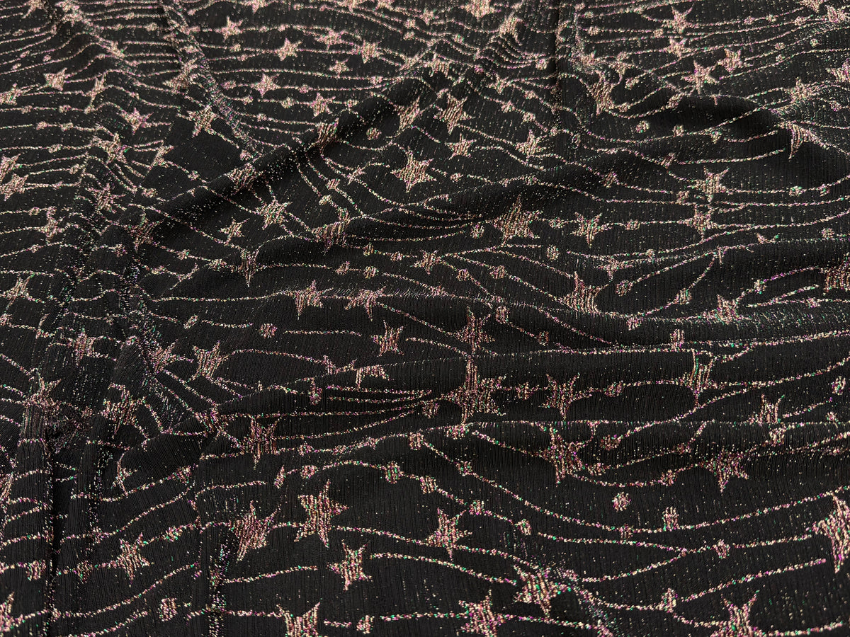 MAILLE FÊTE ULTRA STRETCH BRILLANT FEU D'ARTIFICE POLY MULTICOL VIOLET AS HANGER - My Little Coupon