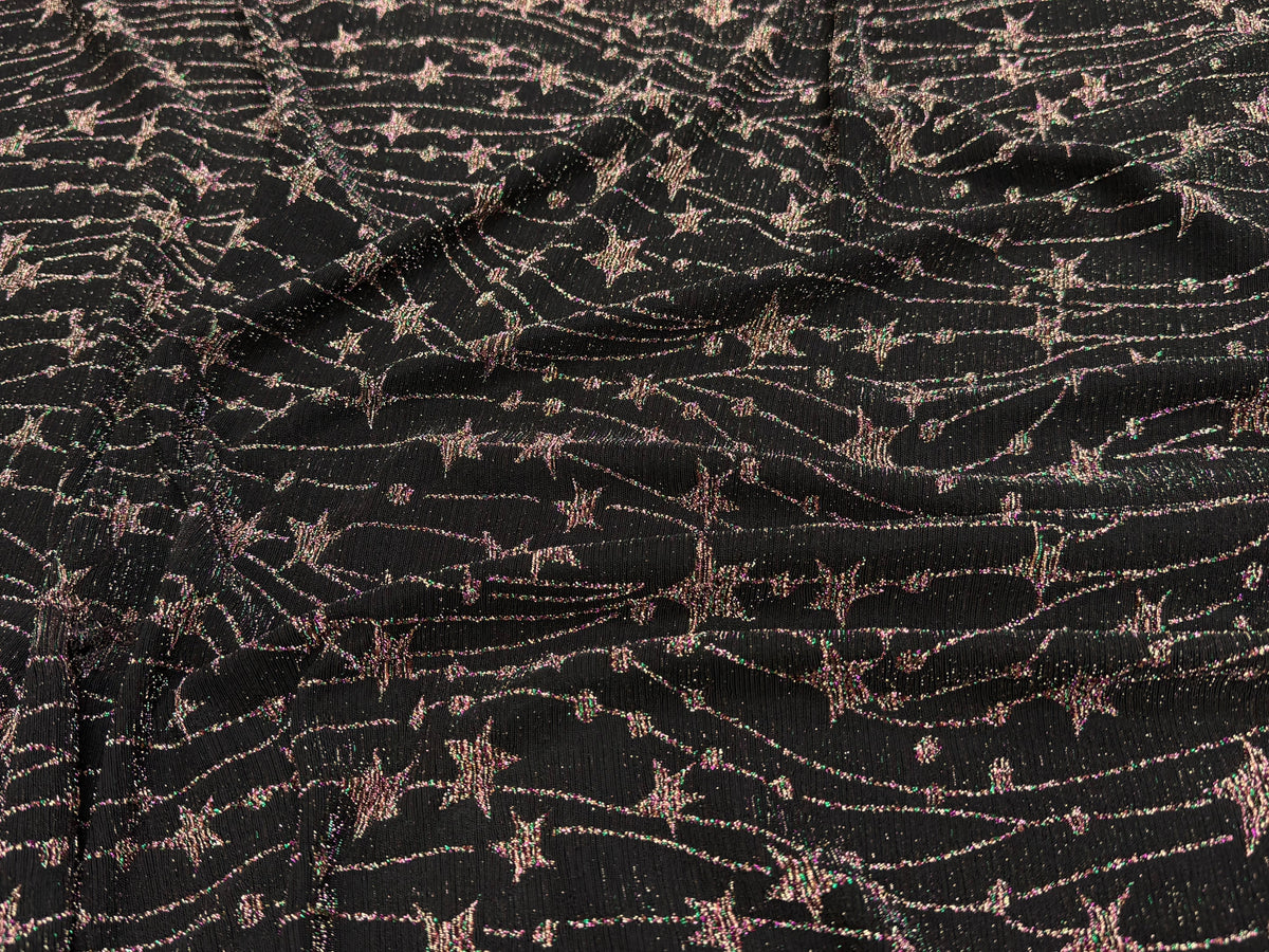 MAILLE FÊTE ULTRA STRETCH BRILLANT FEU D'ARTIFICE POLY MULTICOL VIOLET AS HANGER - My Little Coupon