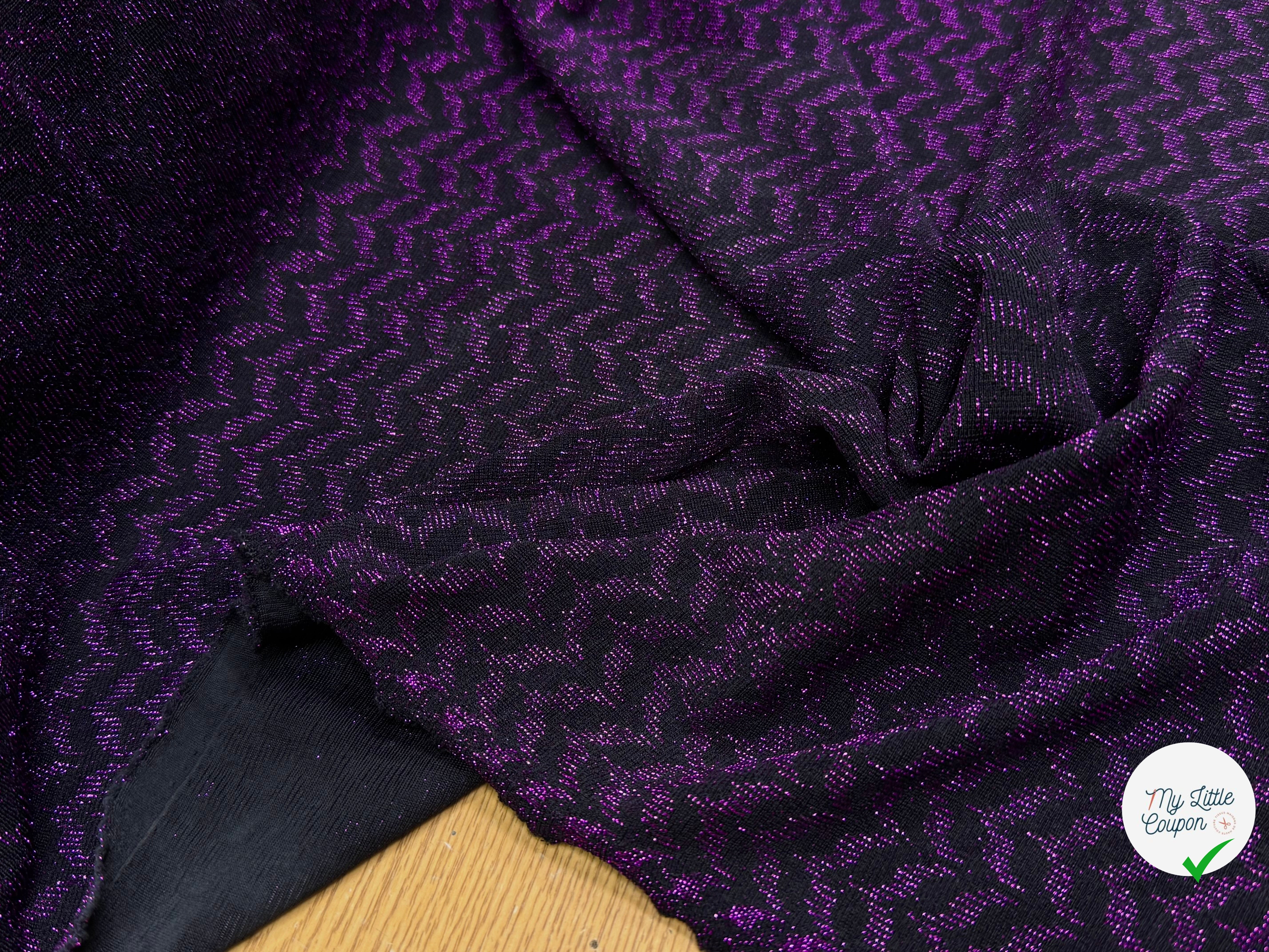 MAILLE FÊTE ULTRA STRETCH BRILLANT VIOLET - My Little Coupon
