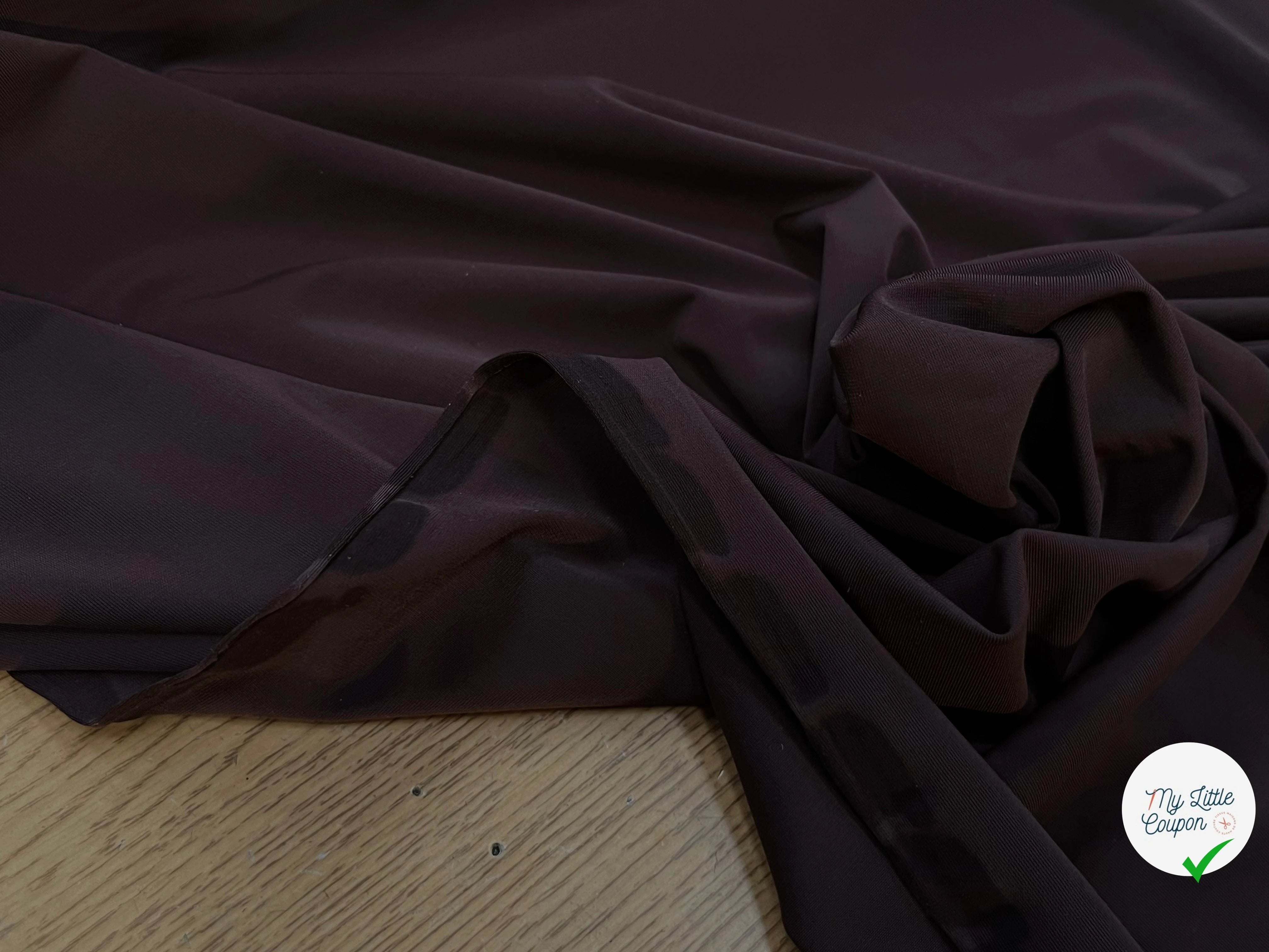 MAILLE FINE SECONDE PEAU MARRON PRUNE - My Little Coupon