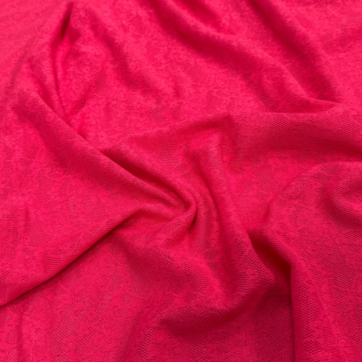 MAILLE JACQUARD DENTELLE MARGUERITE ROUGE/ROSE - My Little Coupon