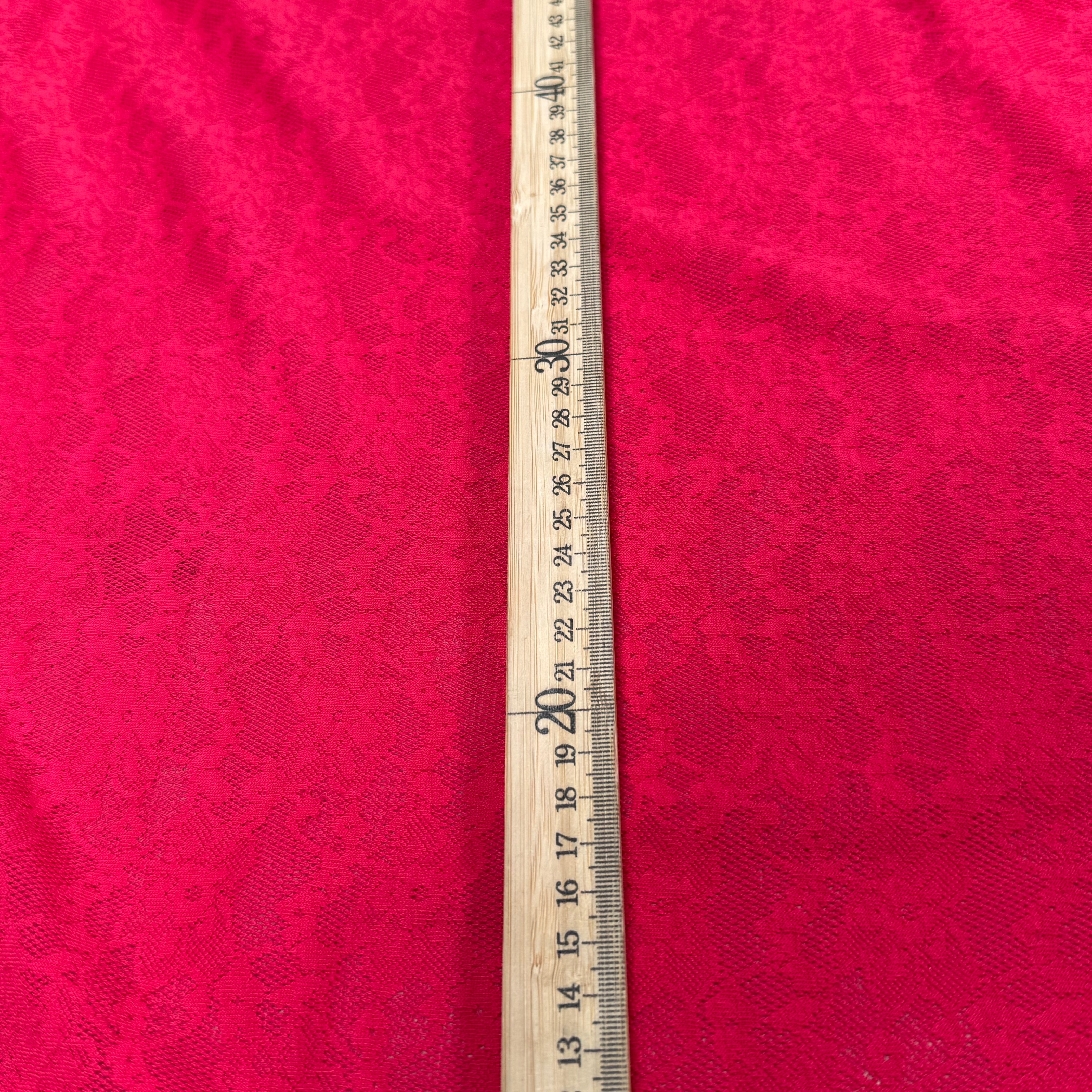 MAILLE JACQUARD DENTELLE MARGUERITE ROUGE/ROSE - My Little Coupon