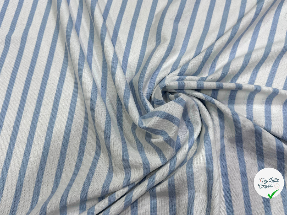 MAILLE LOURDE 100% COTON RAYURES NEIGE ET CIEL FABRICATION RÉGION DE TROYES 🇫🇷 - My Little Coupon
